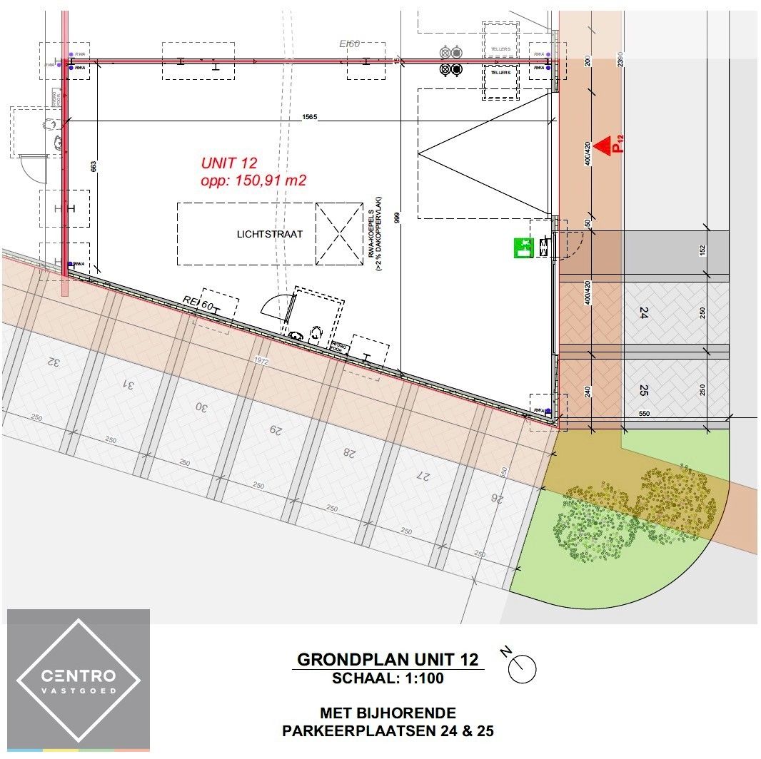 Kwalitatief en goed geïsoleerd NB MAGAZIJN (151m2) met 2 private parkeerplaatsen te Oostkamp (Waardamme). foto 5