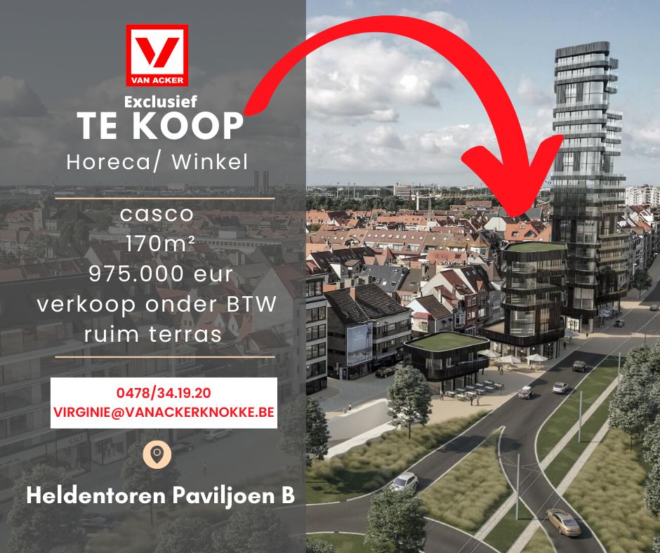Commerciële ruimte te koop Heldentoren 0 - - 8300 Knokke-Heist