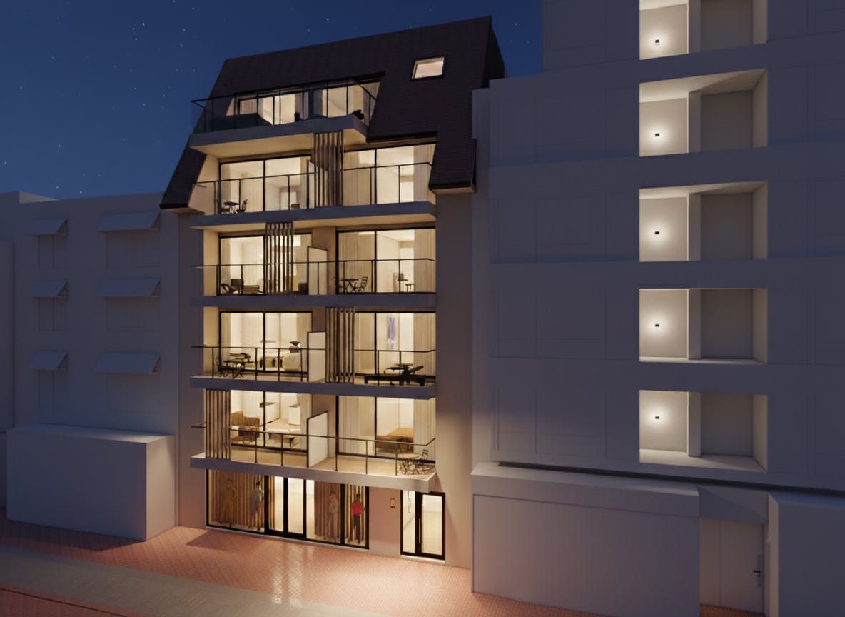 Nieuwbouwappartement met twee slaapkamers te koop in Middelkerke! foto 4