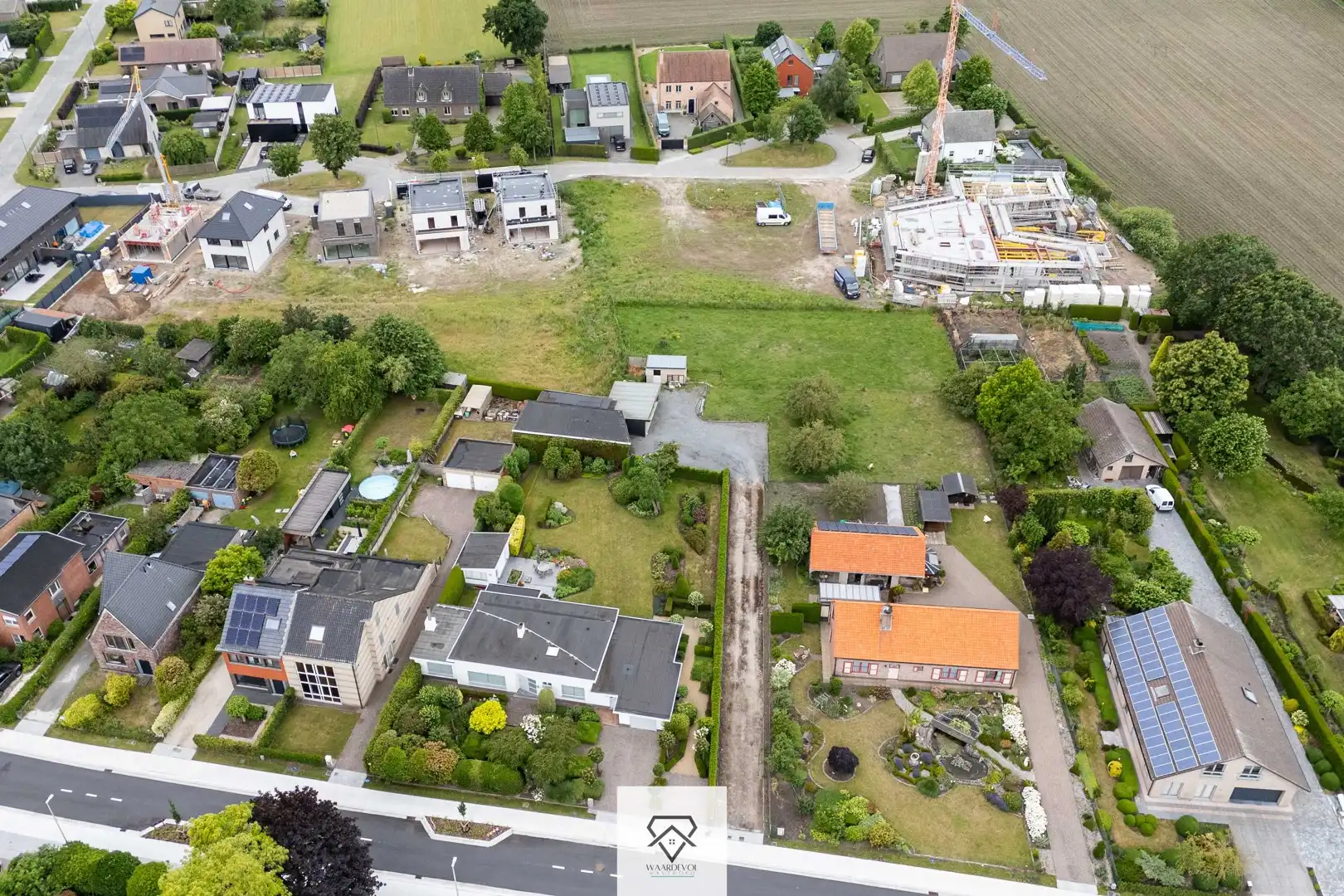 Bouwgrond in tweede bouwlijn op toplocatie te Evergem – 1.901 m²! foto 3