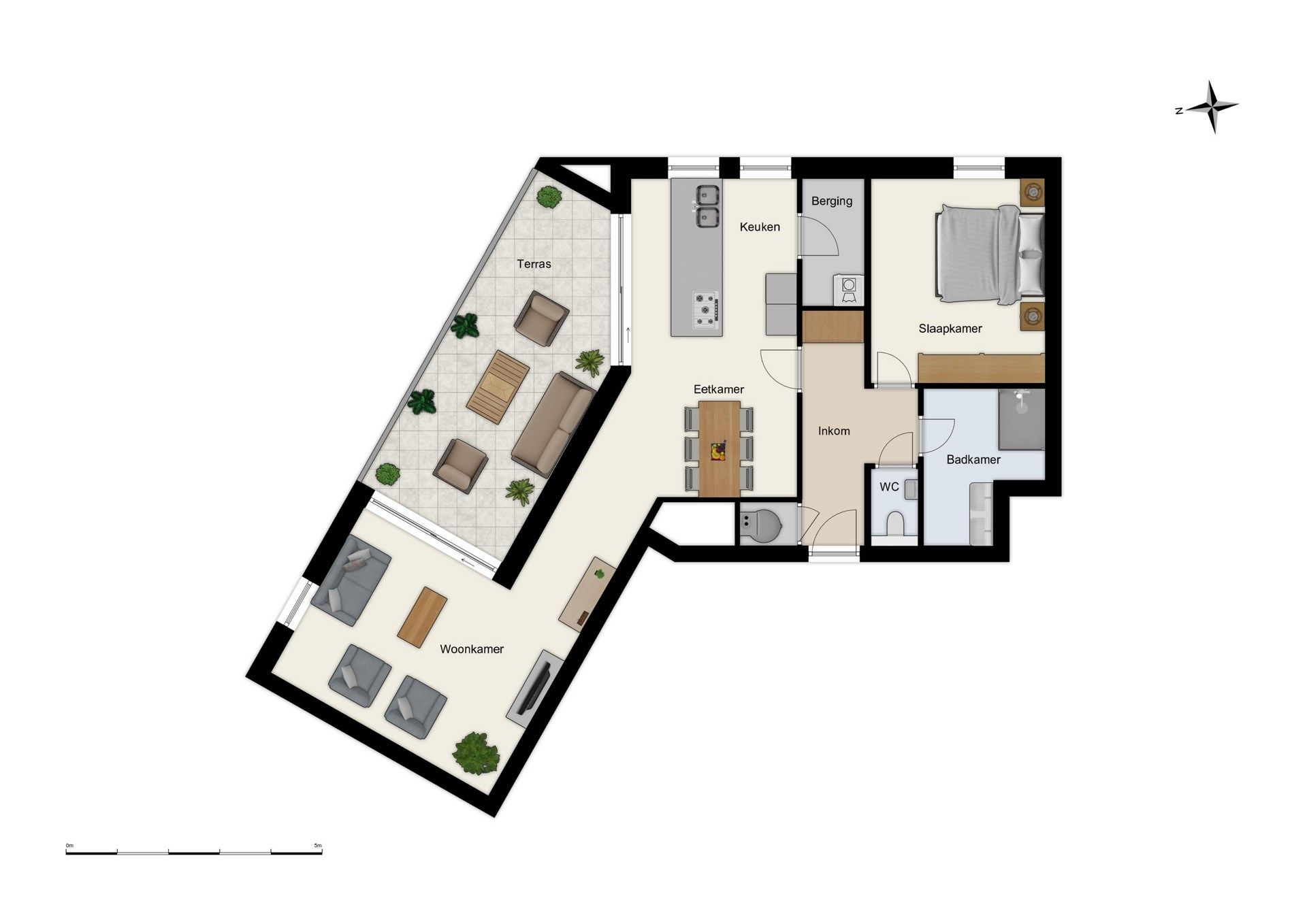 Instapklaar 1-slaapkamer appartement in het hartje van Beveren foto 24