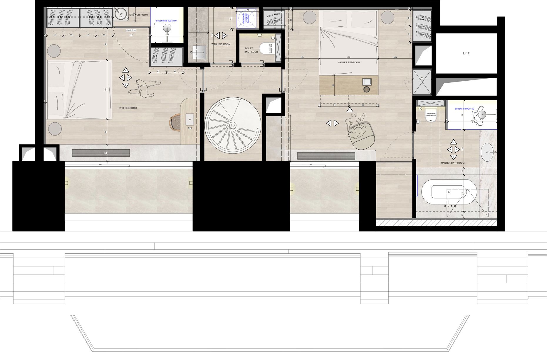 Prachtig triplex 4 slk. met mooie grote terrassen foto 26