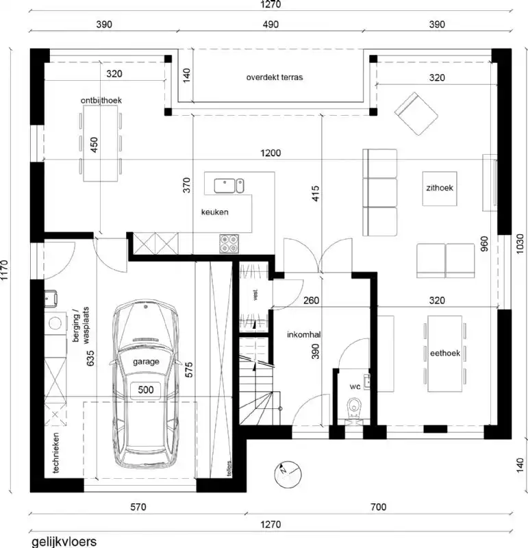 Nieuw te bouwen alleenstaande woning te Rumbeke. foto 3