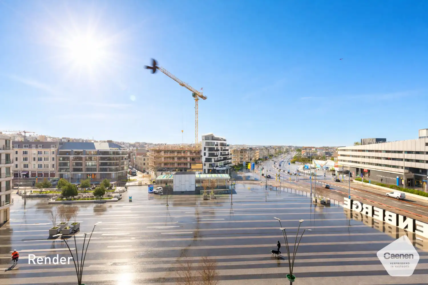 Instapklare studio met prachtig zicht over het stationsplein foto 16