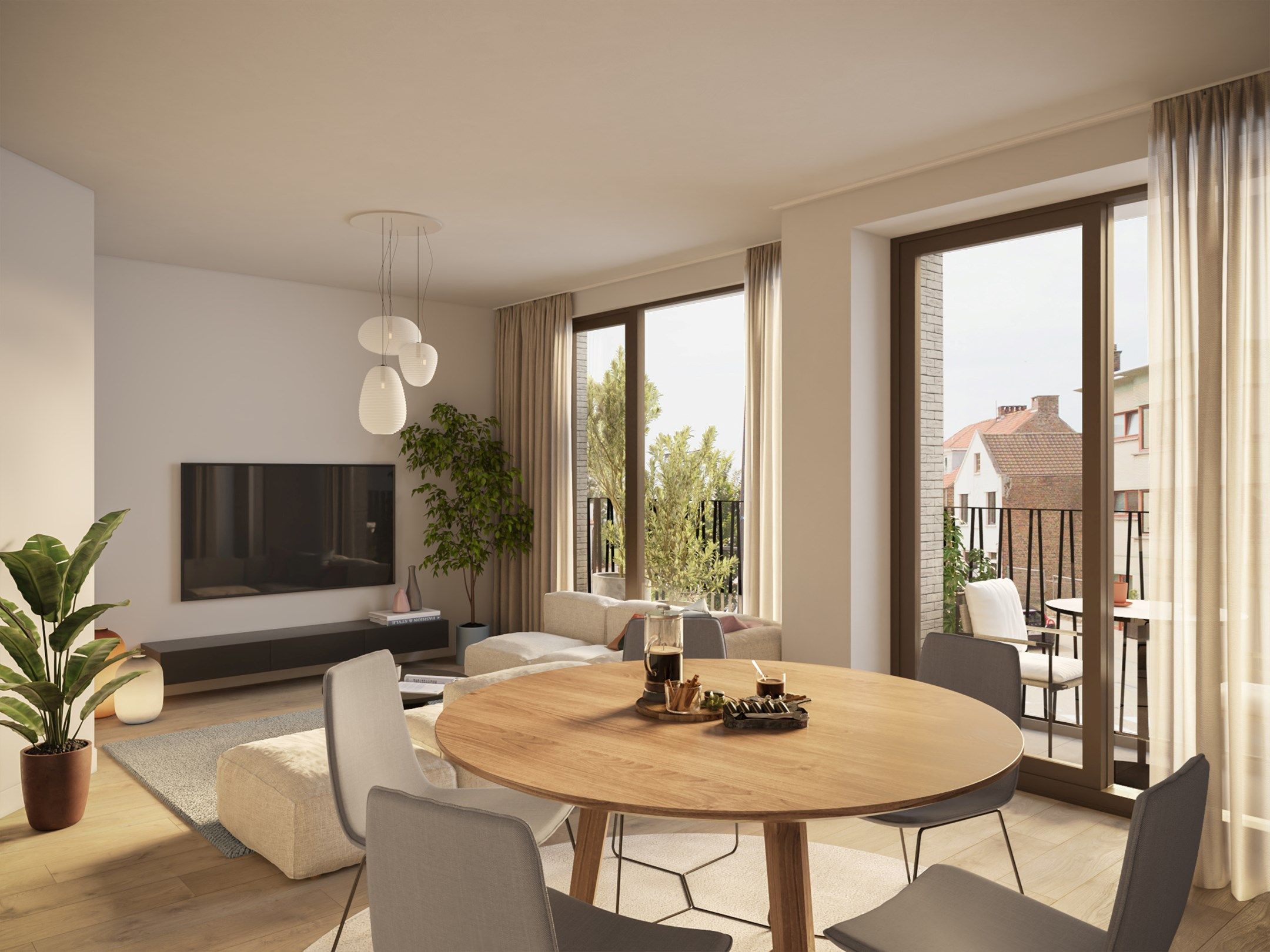 Res "Perlot": Groot duplex appartement met terras en tuin te Knokke-Duinbergen foto 4