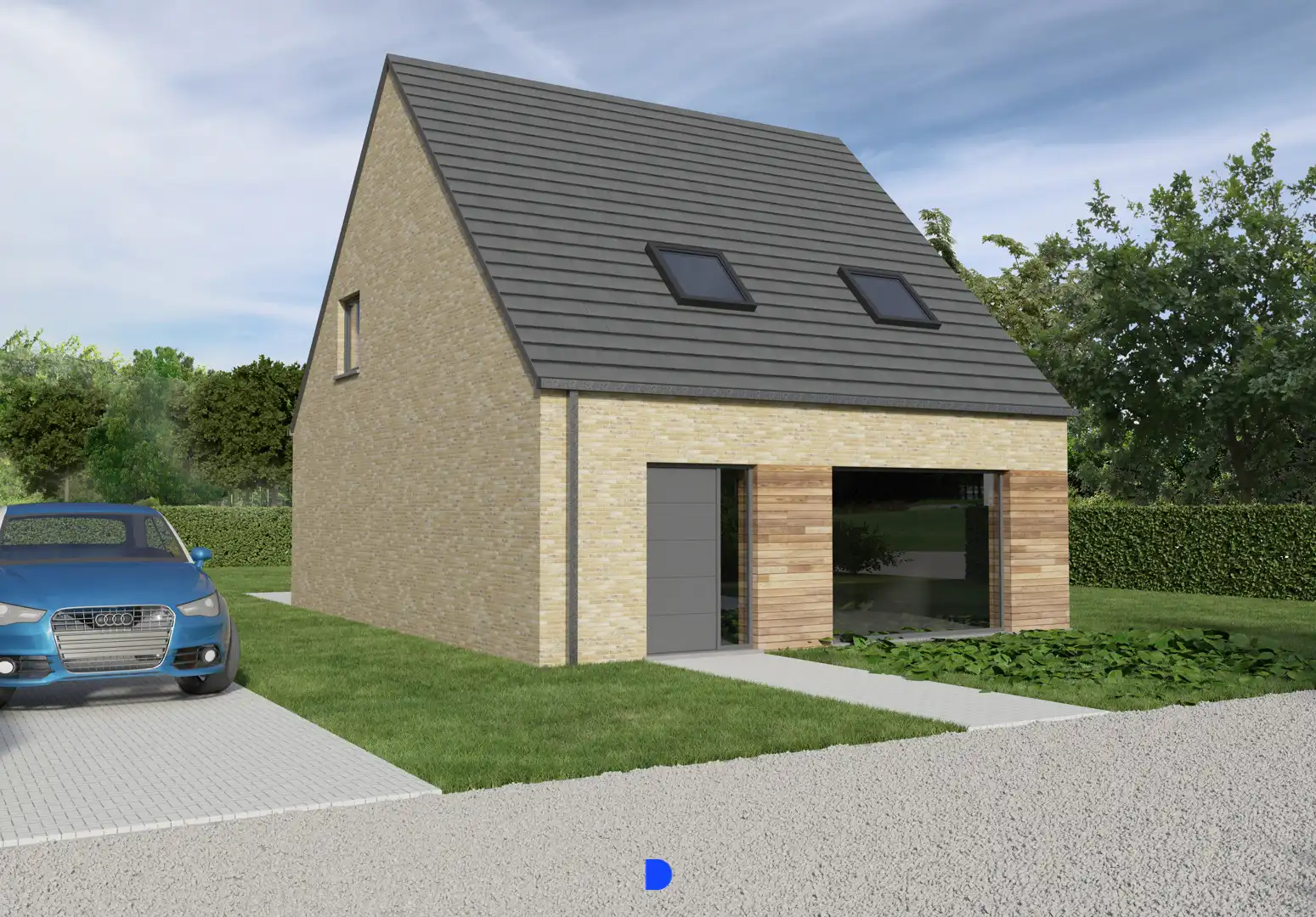 Vrijstaande nieuwbouwwoning in Rumbeke foto {{pictureIndex}}