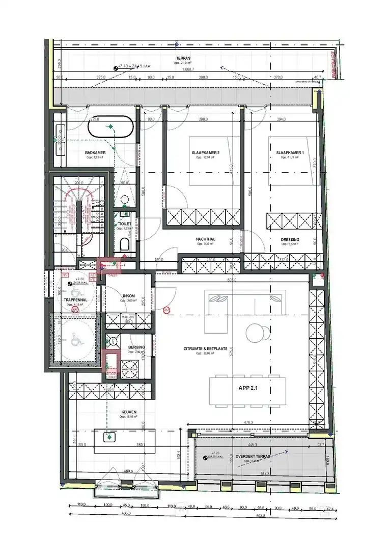 Nieuwbouwappartement met EPC A en terras in Wetteren te koop foto 7