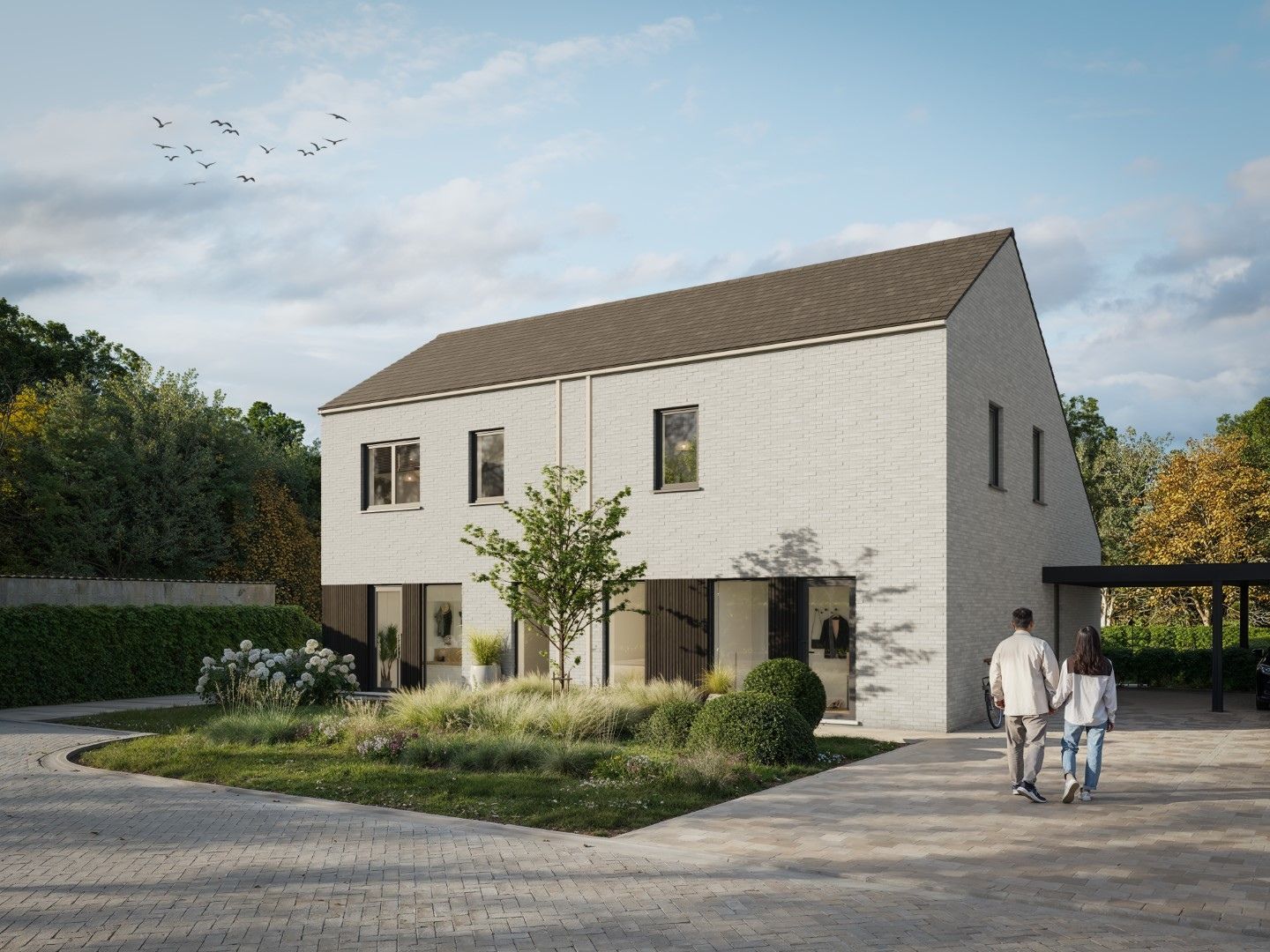 Energiezuinige halfopen bebouwing met mooie tuin foto 2