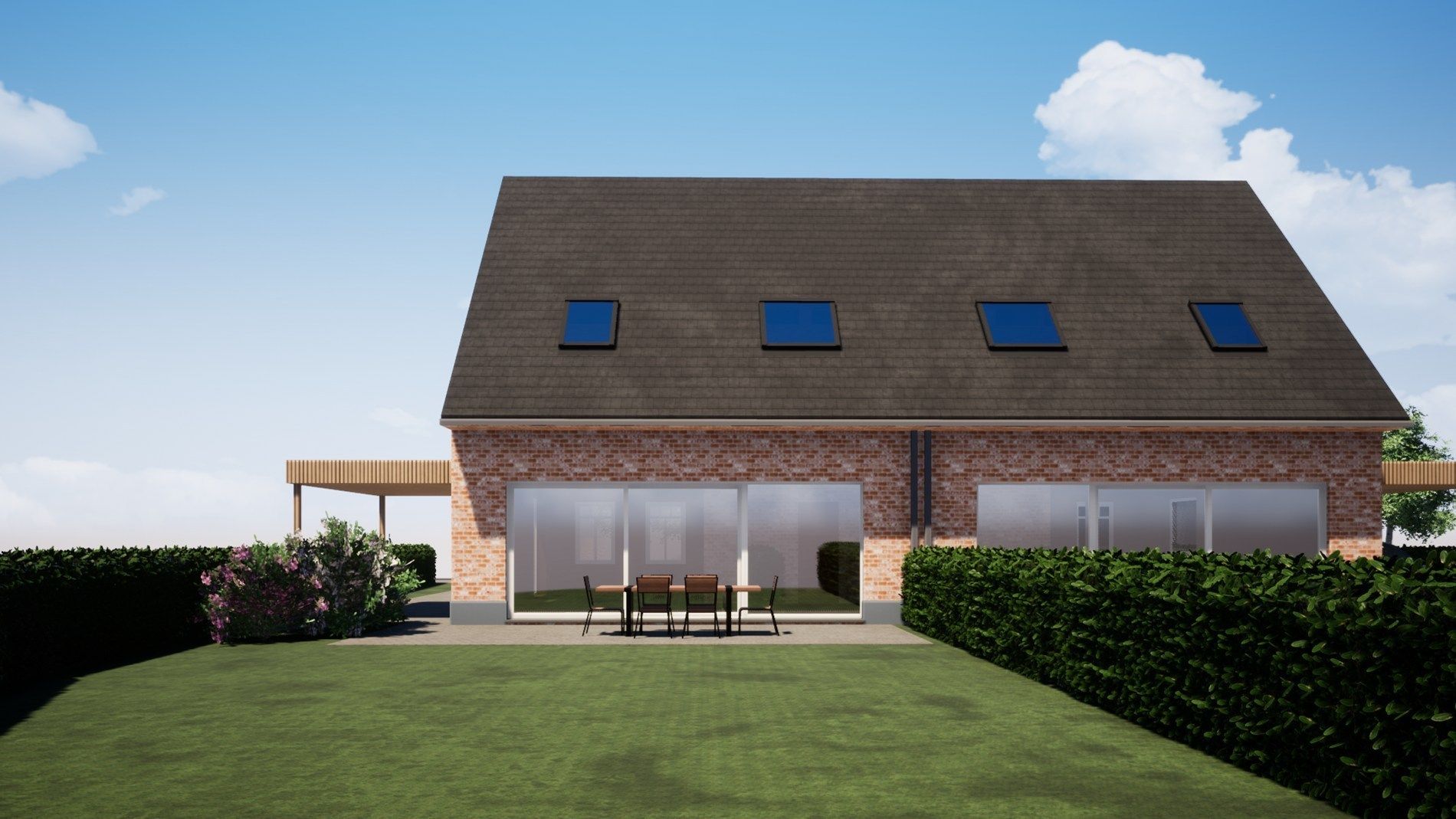 Ruime rustieke nieuwbouwwoning met landelijk verzicht nabij centrum Eernegem foto 2
