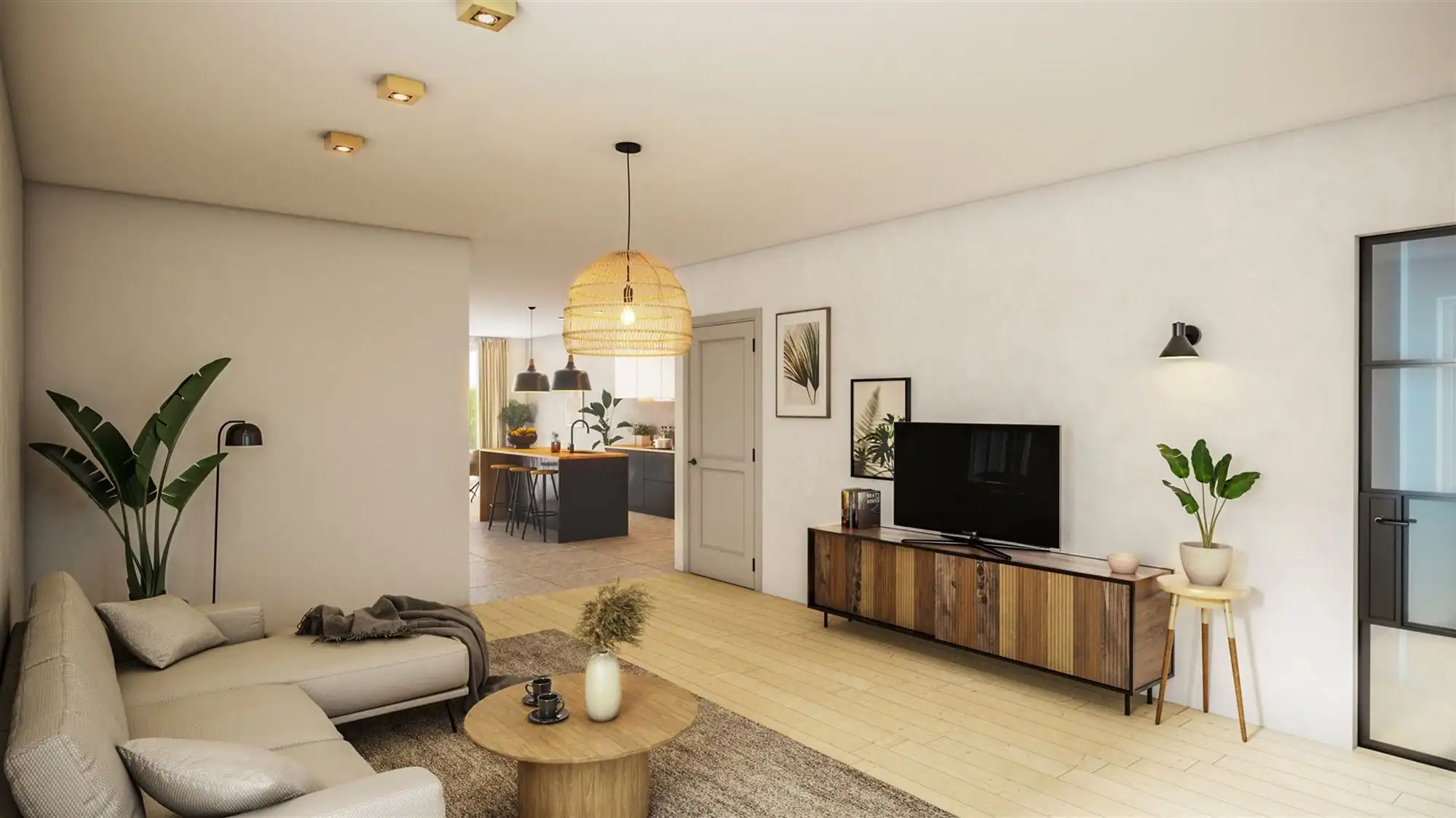 NIEUWBOUWWONING MET 3 SLAAPKAMERS UITERST CENTRAAL DOCH RUSTIG GELEGEN TE ZONHOVEN foto 7