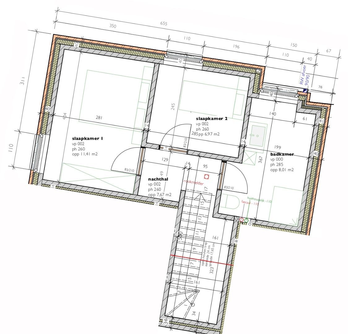 Duplex-appartement  (B1.4)  van 109,89m² met 2 slaapkamers en terras foto 3