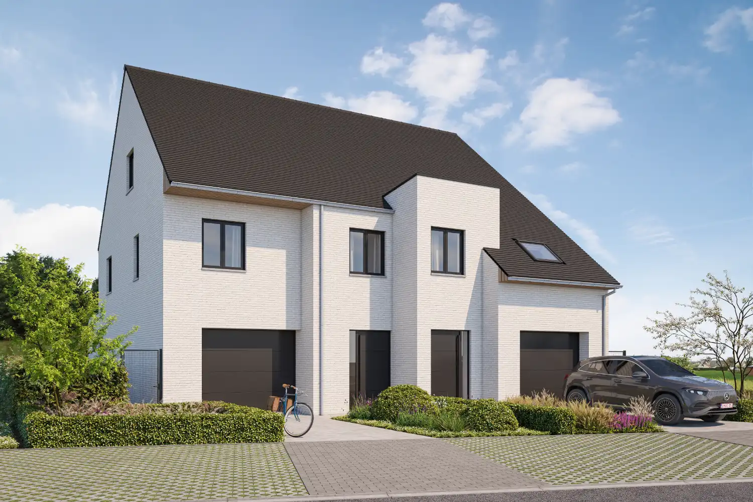 Nieuwbouwwoningen met 4 slaapkamers en garage foto {{pictureIndex}}