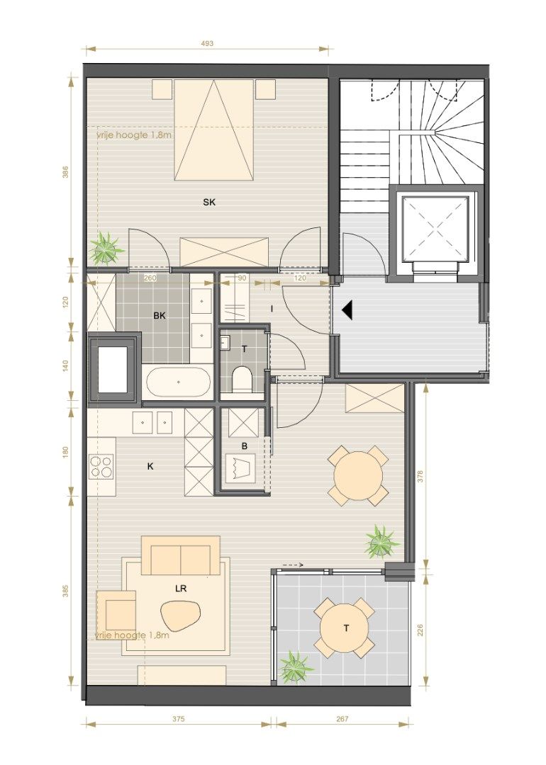 Gezellige penthouse met zicht op de Schelde foto 11