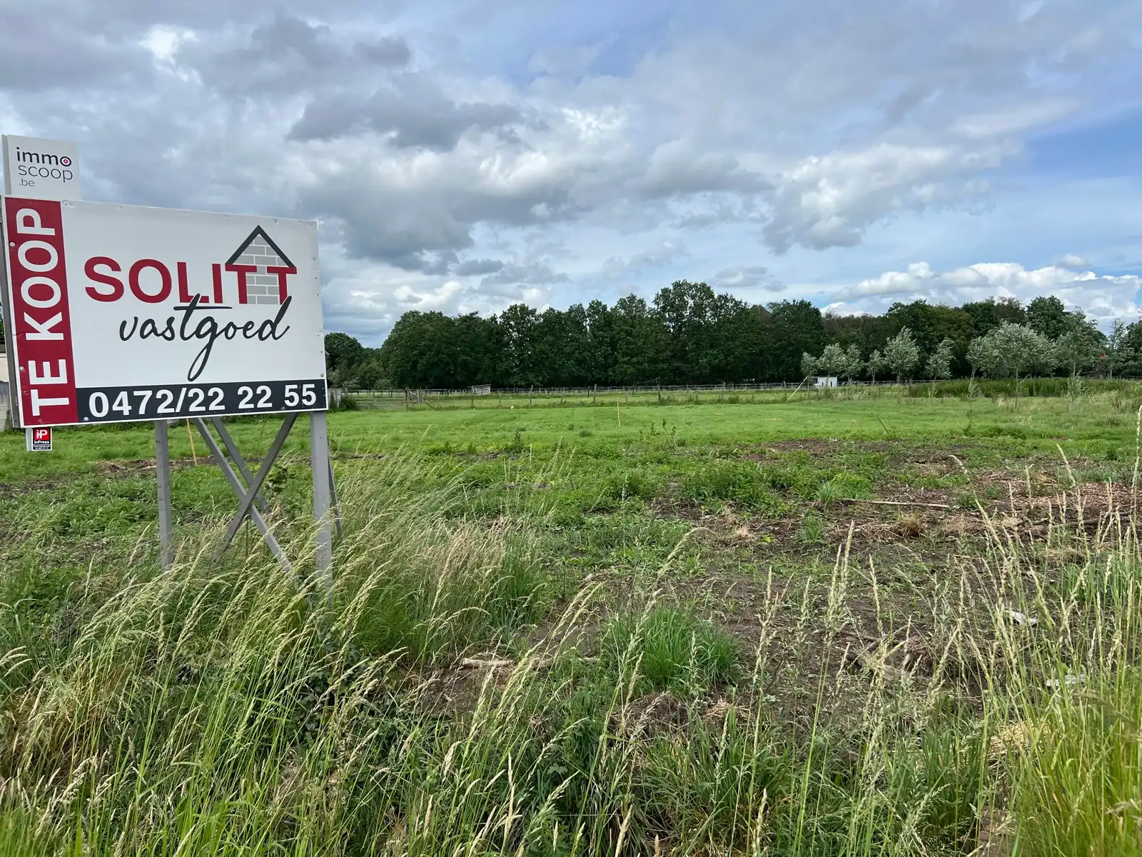 Bouwgrond voor OB (1.235m²) met achteraan agrarisch gebied foto 5