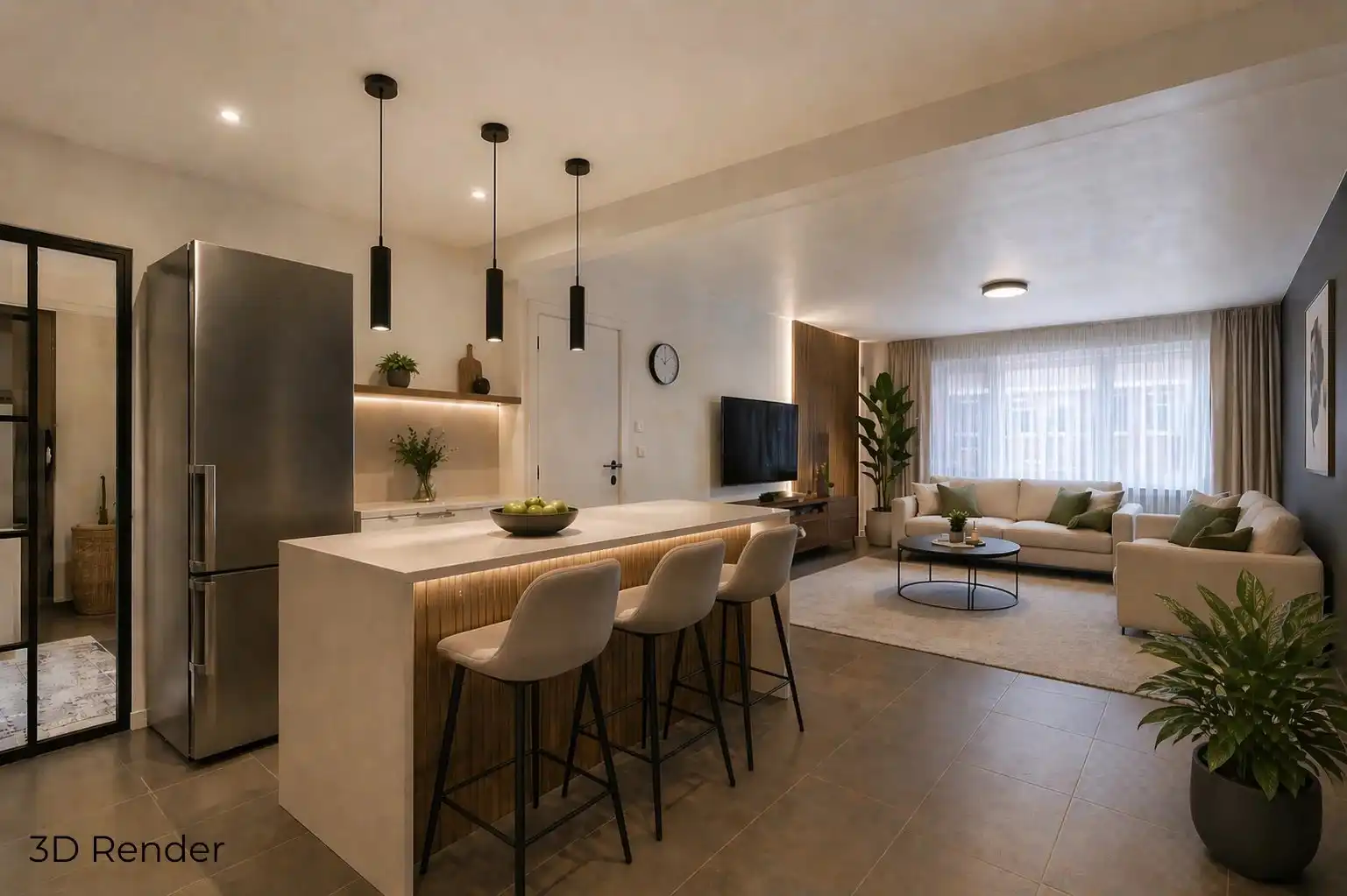 Ruim appartement met 2 slaapkamers in Koersel foto {{pictureIndex}}