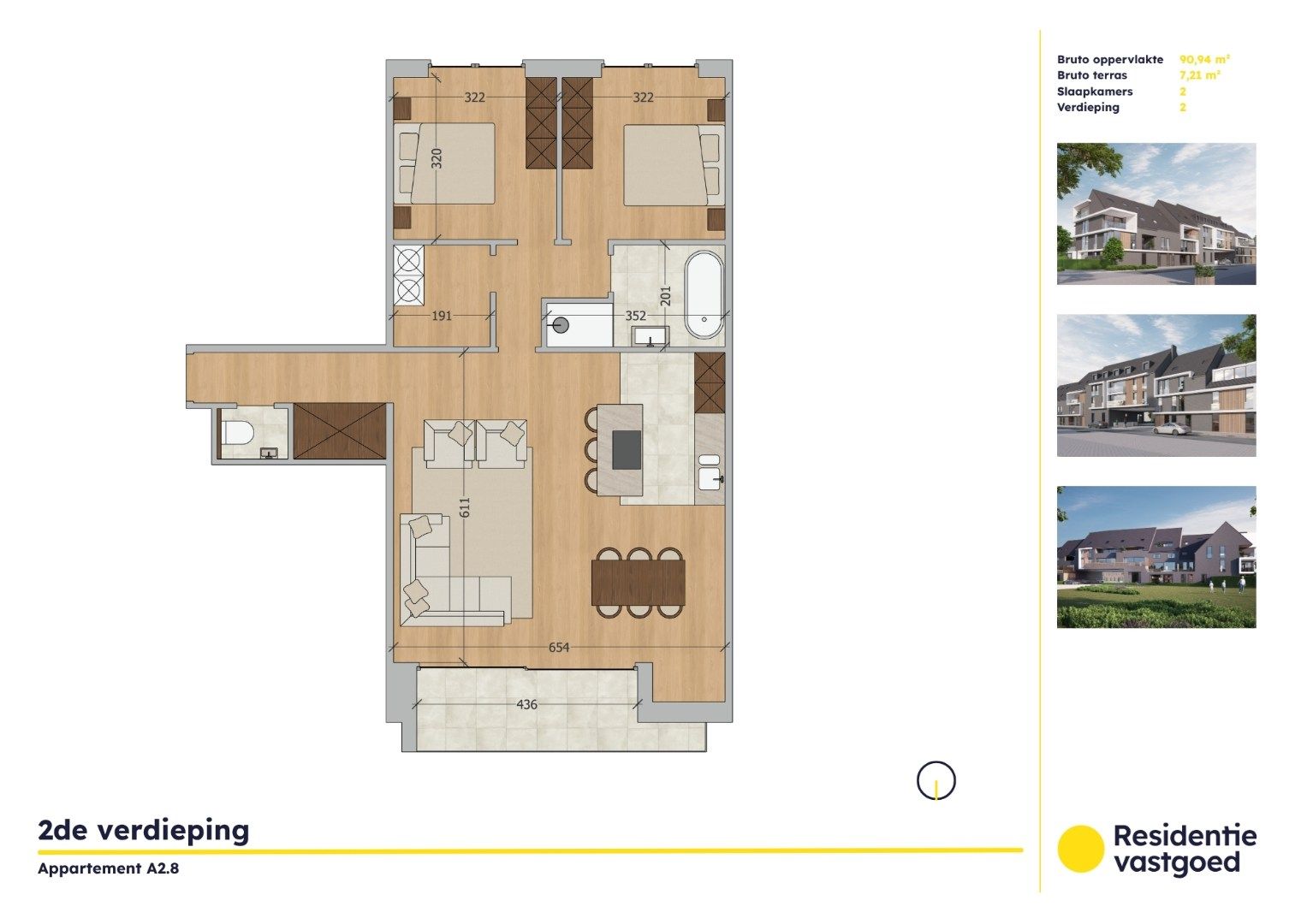 Appartement te koop Zandvoordsestraat 25 -/A2.8 - 8460 Oudenburg
