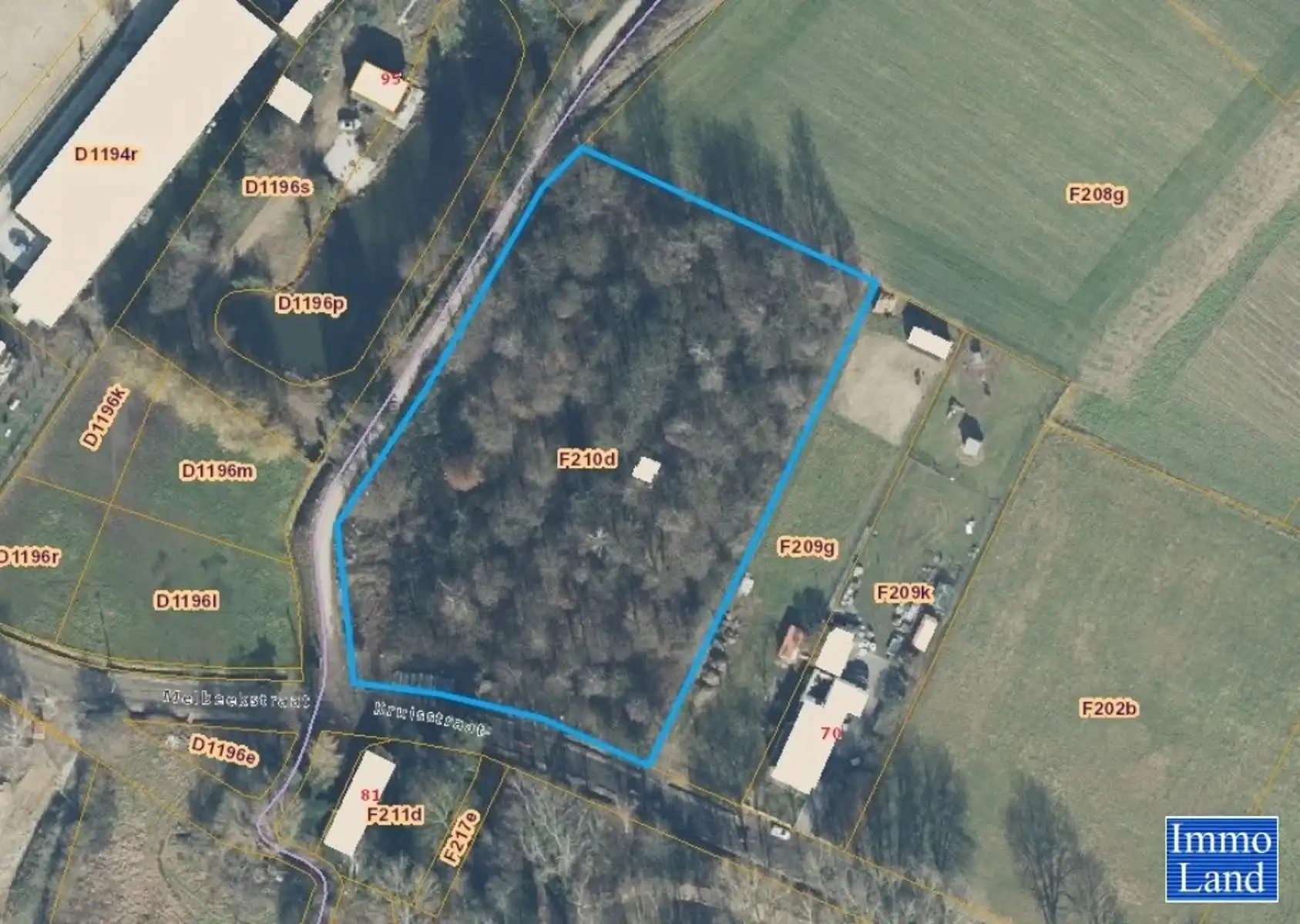 Perceel grond van 75are, gelegen in agrarisch gebied op de grens Hasselt - Diepenbeek, omgeving Mombeekdreef. foto 4