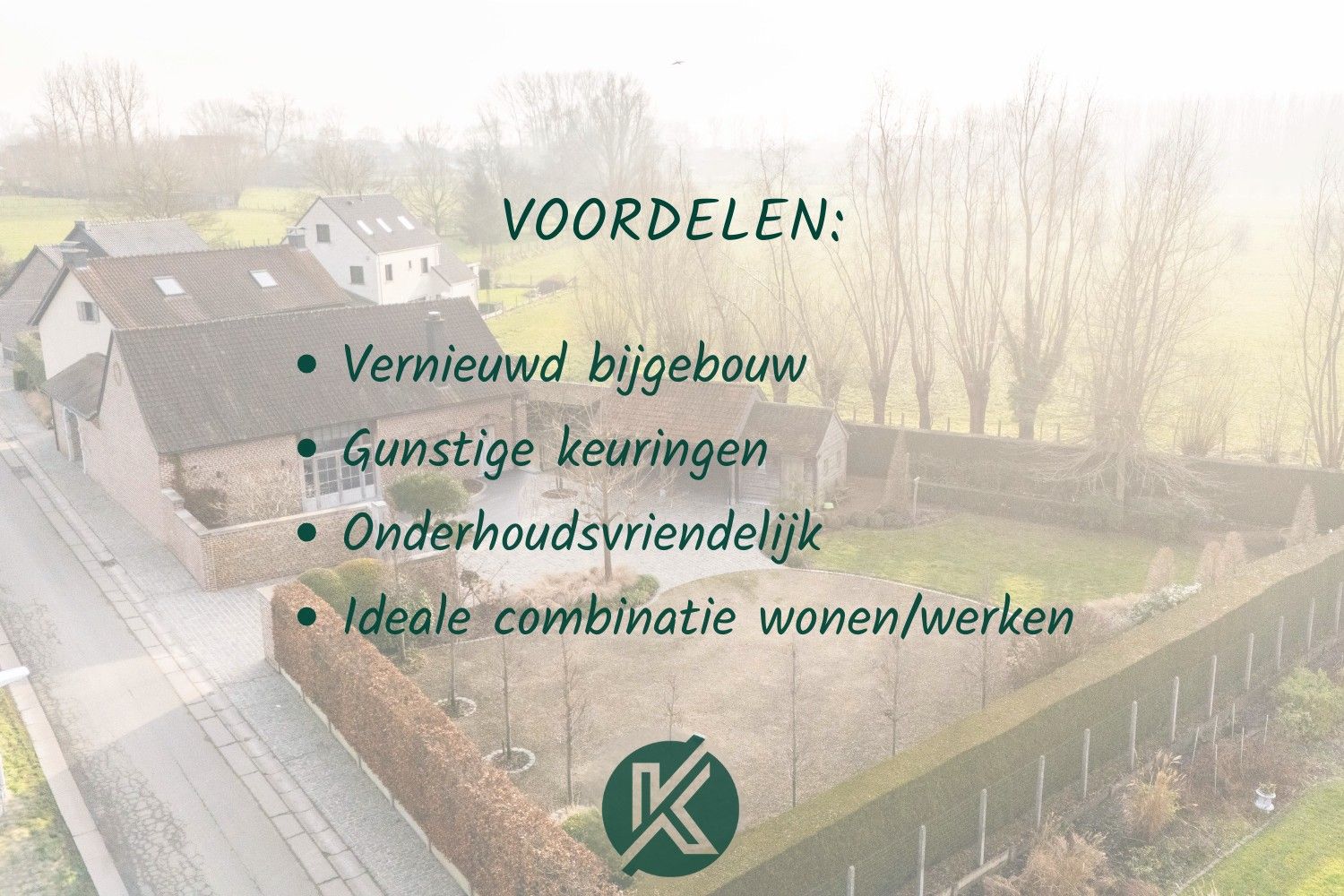 Vierkantshoeve op landelijke locatie foto 2