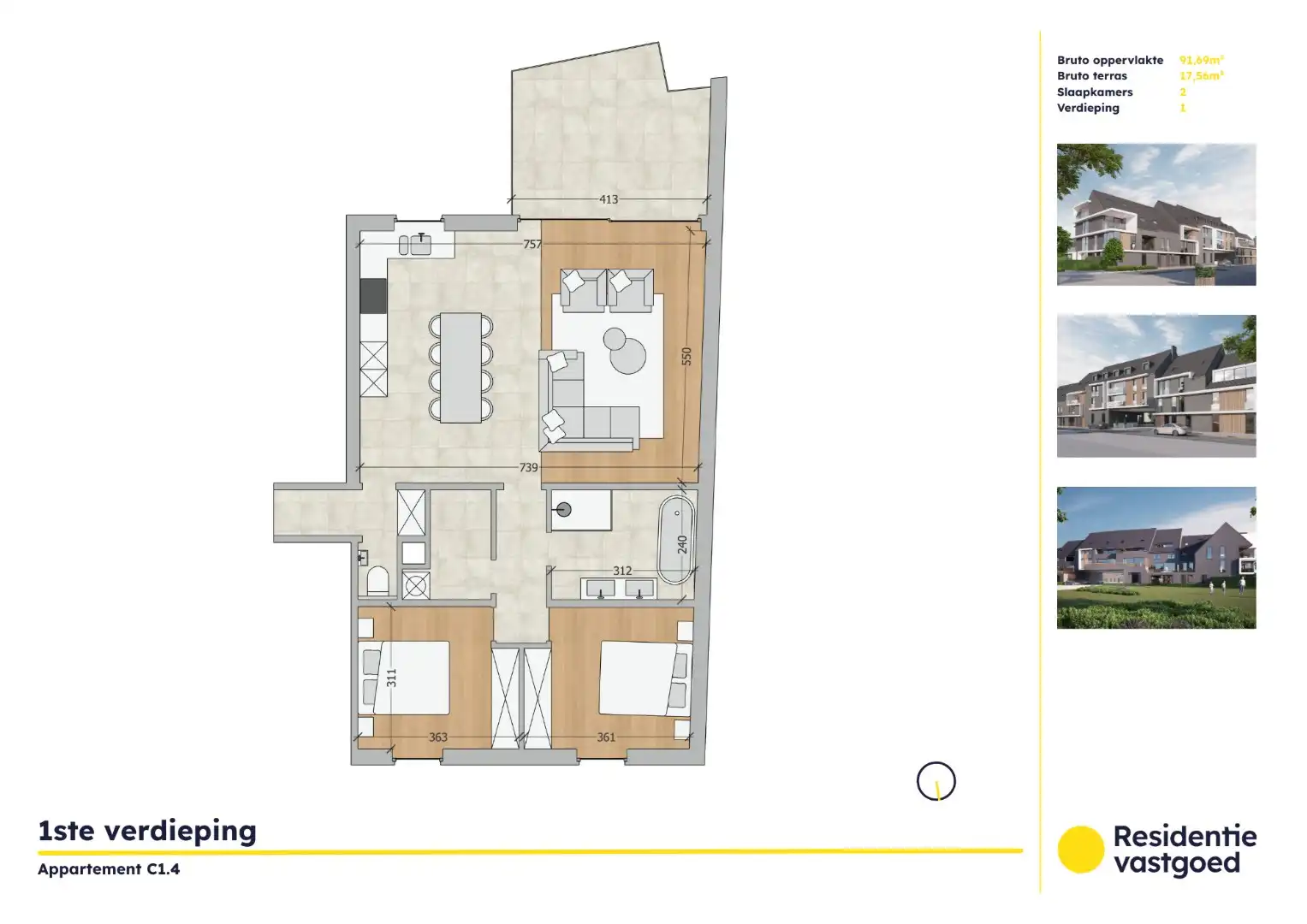Appartement te koop Zandvoordsestraat 25 -/C 1.4 - 8460 Oudenburg