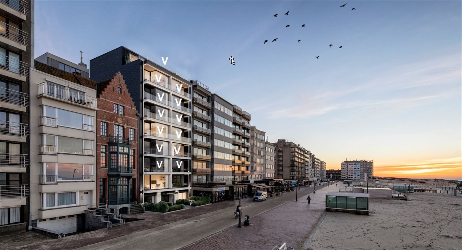 Mooi gelijkvloers appartement met 1 slaapkamer, terras vooraan, terras achteraan foto 2