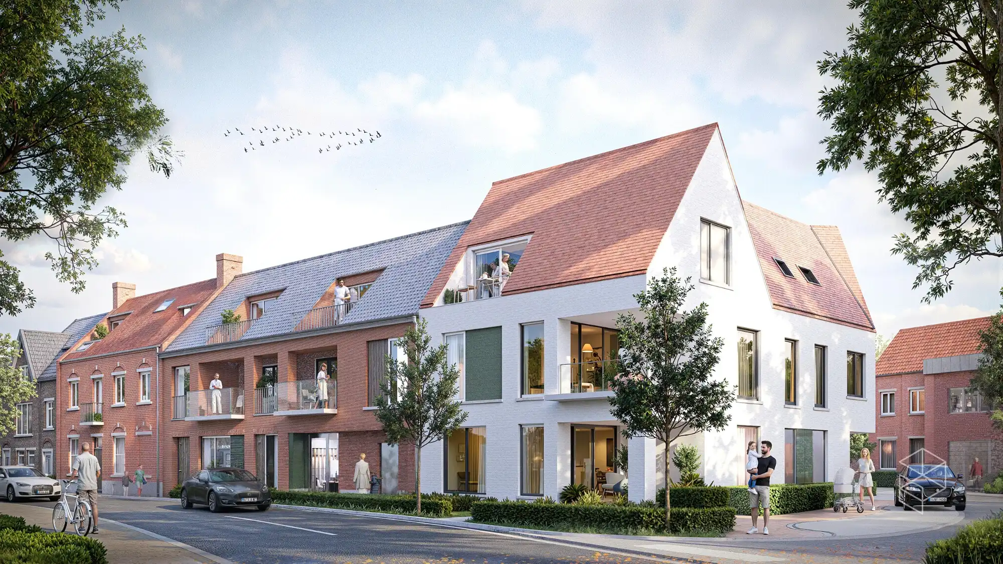 OEDELEM: "RESIDENTIE AURELIA" – NIEUWBOUWPROJECT foto {{pictureIndex}}