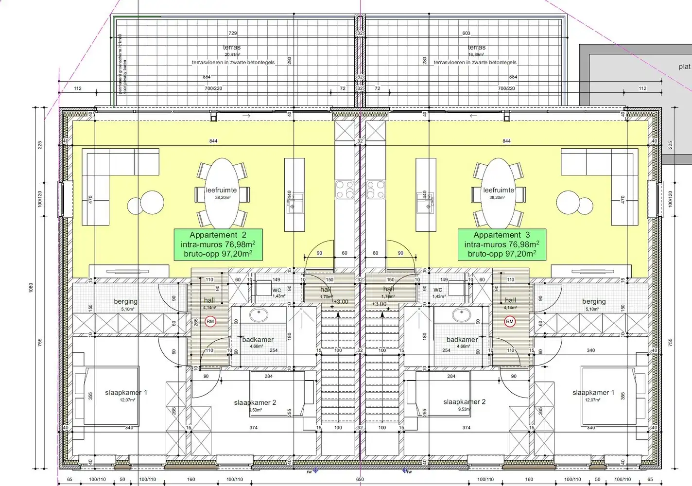 RESIDENTIE GROENE DREEF: Kleinschalig project van slechts 3 appartementen (97-108m²) foto 8