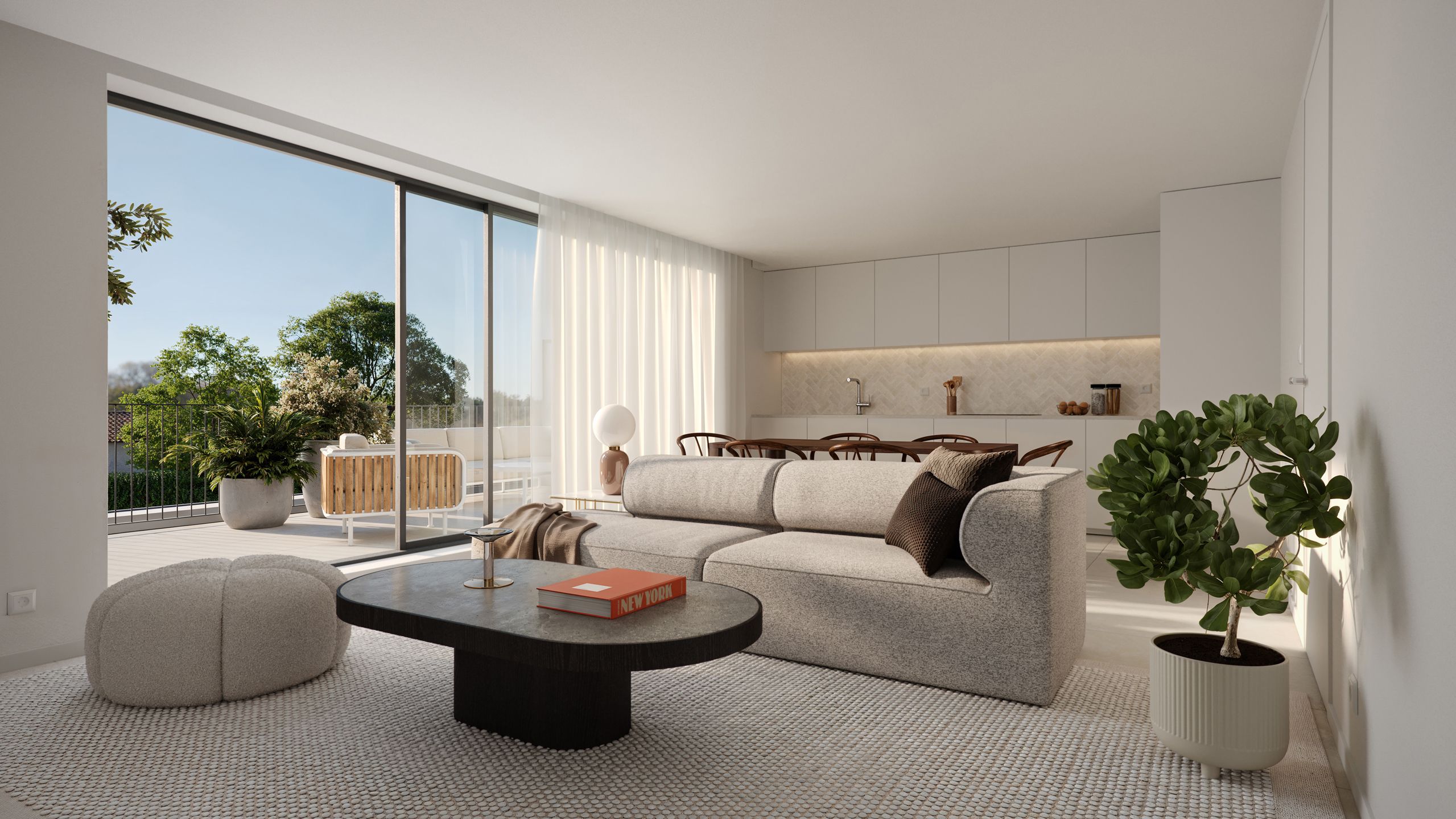 Gelijkvloers appartement met drie slaapkamers en tuin  foto 4