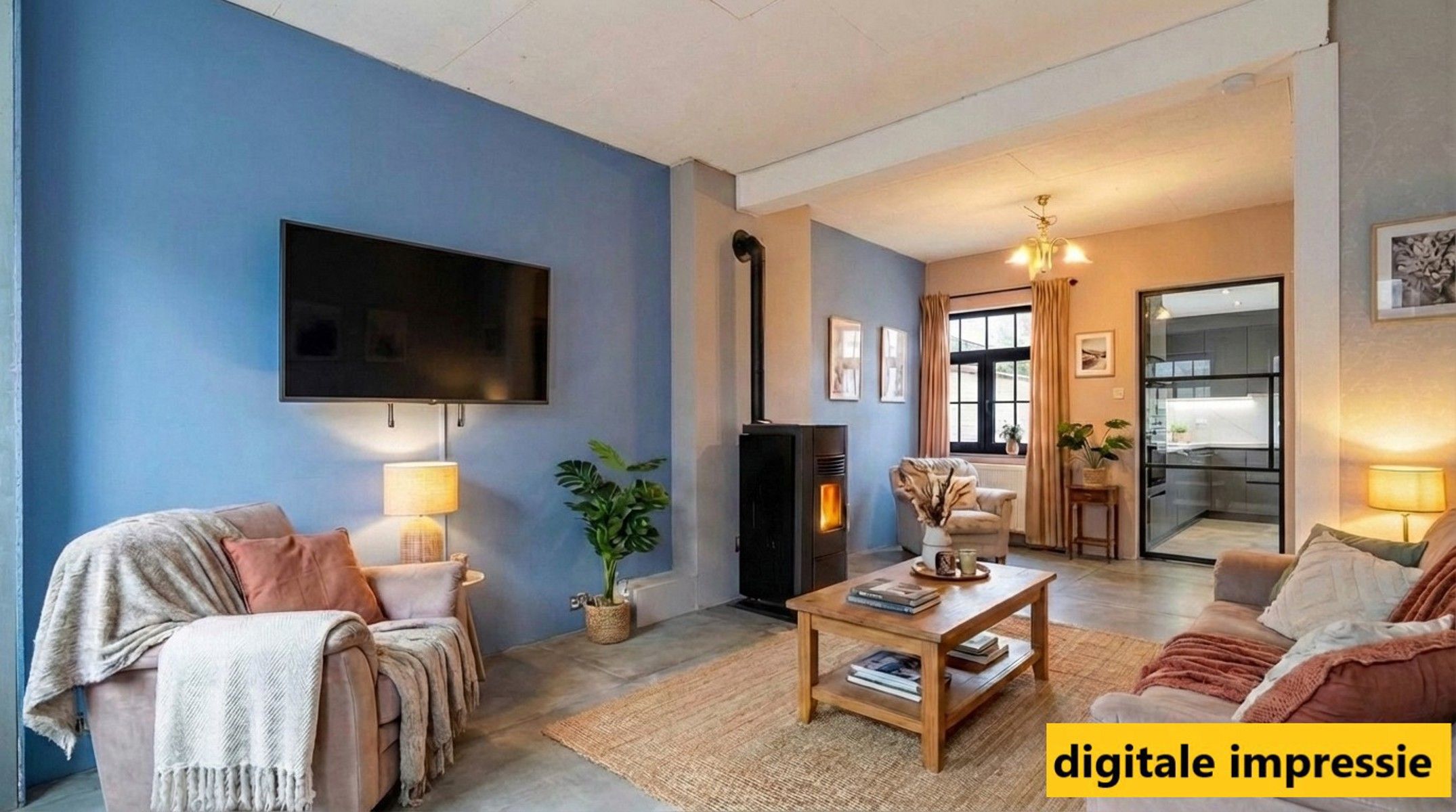 Deels te renoveren starterswoning met diepe tuin in groene, rustige omgeving foto 6