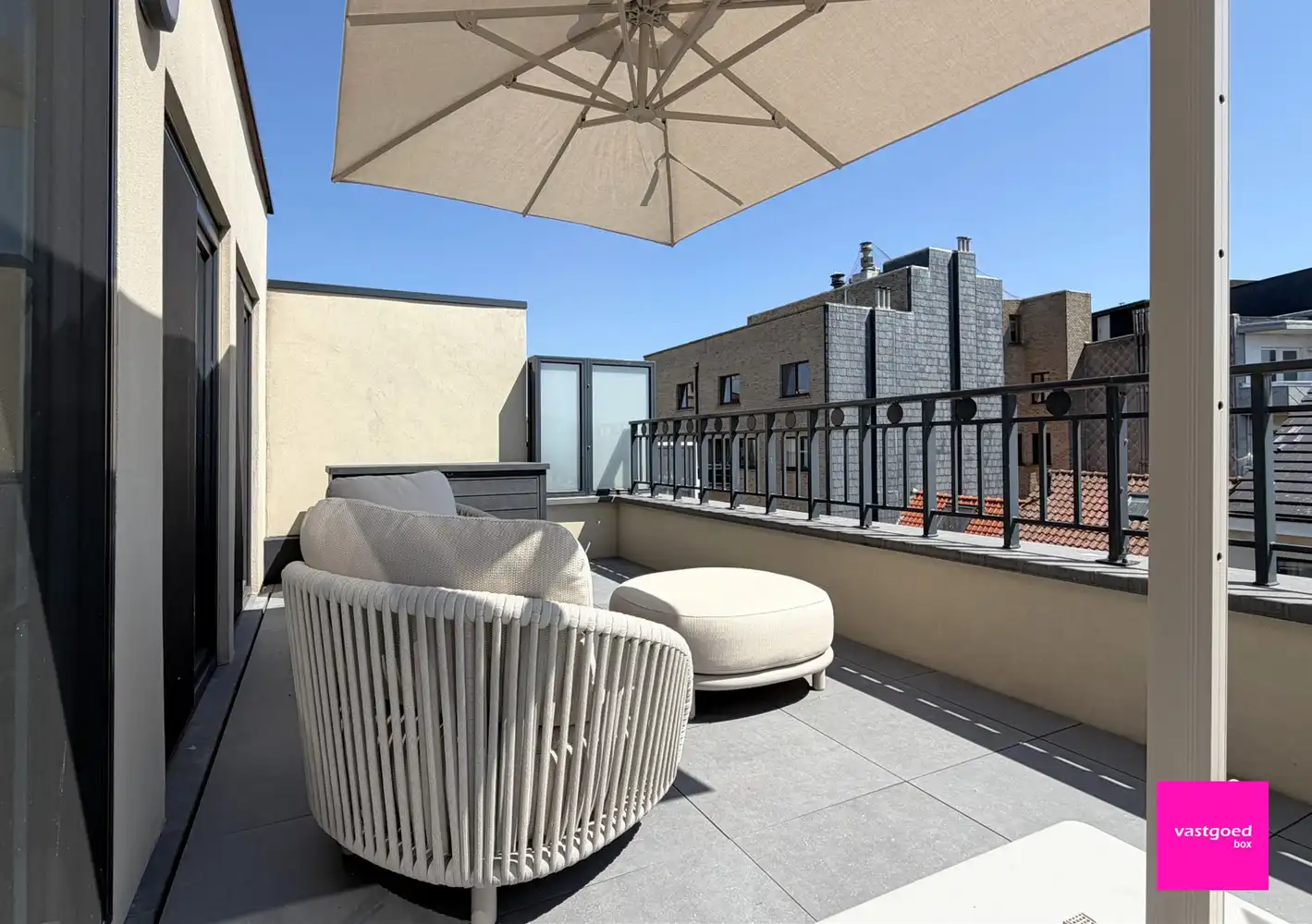 Unieke penthouse studio met 2 grote terrassen, centrum Oostende foto 19