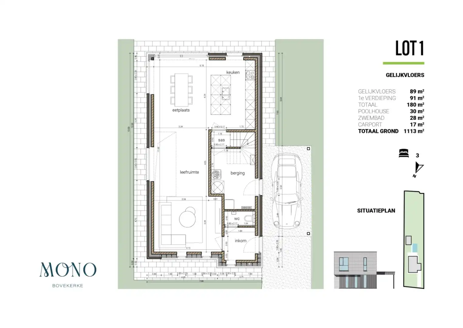 Lot bouwgrond voor moderne villa met mogelijkheid tot realiseren van zwembad/vijver en poolhouse (plannen aanwezig) te Koekelare foto 6