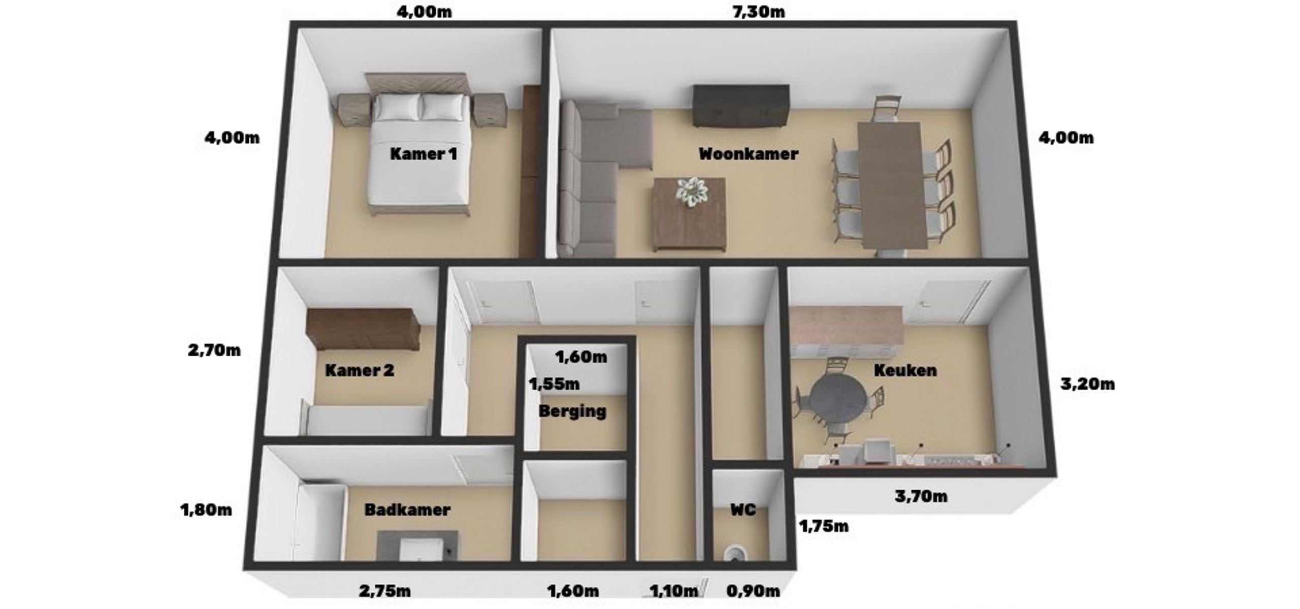 Mooi Appartement met 2 SLPK én Garage in het Rustige Welle! foto 15