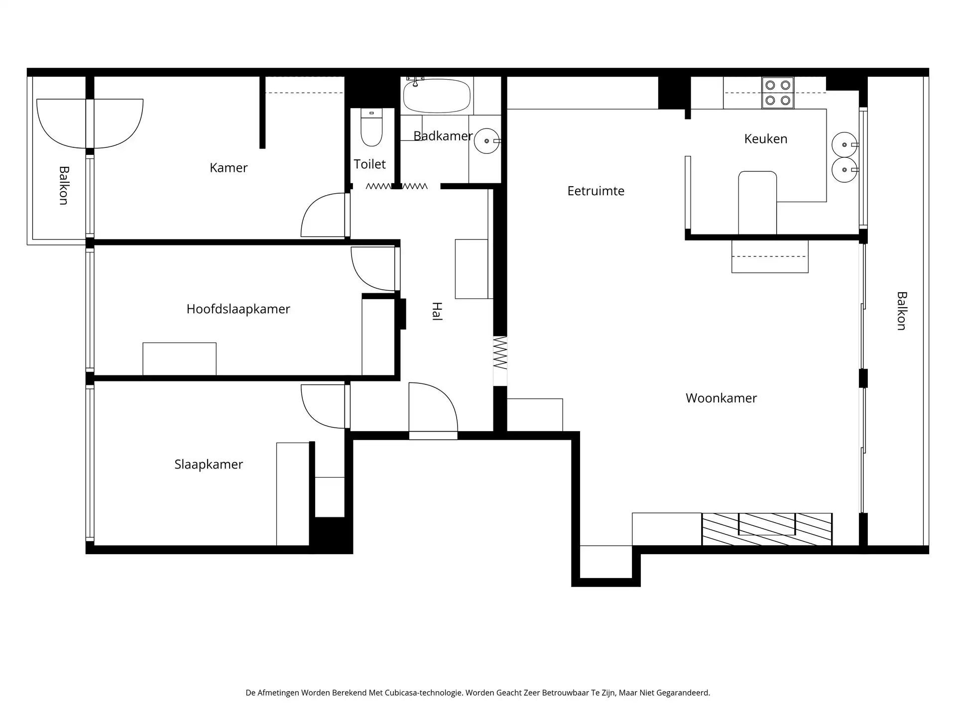 TE RENOVEREN 3 SLAAPKAMER APPARTEMENT 121M² foto 4