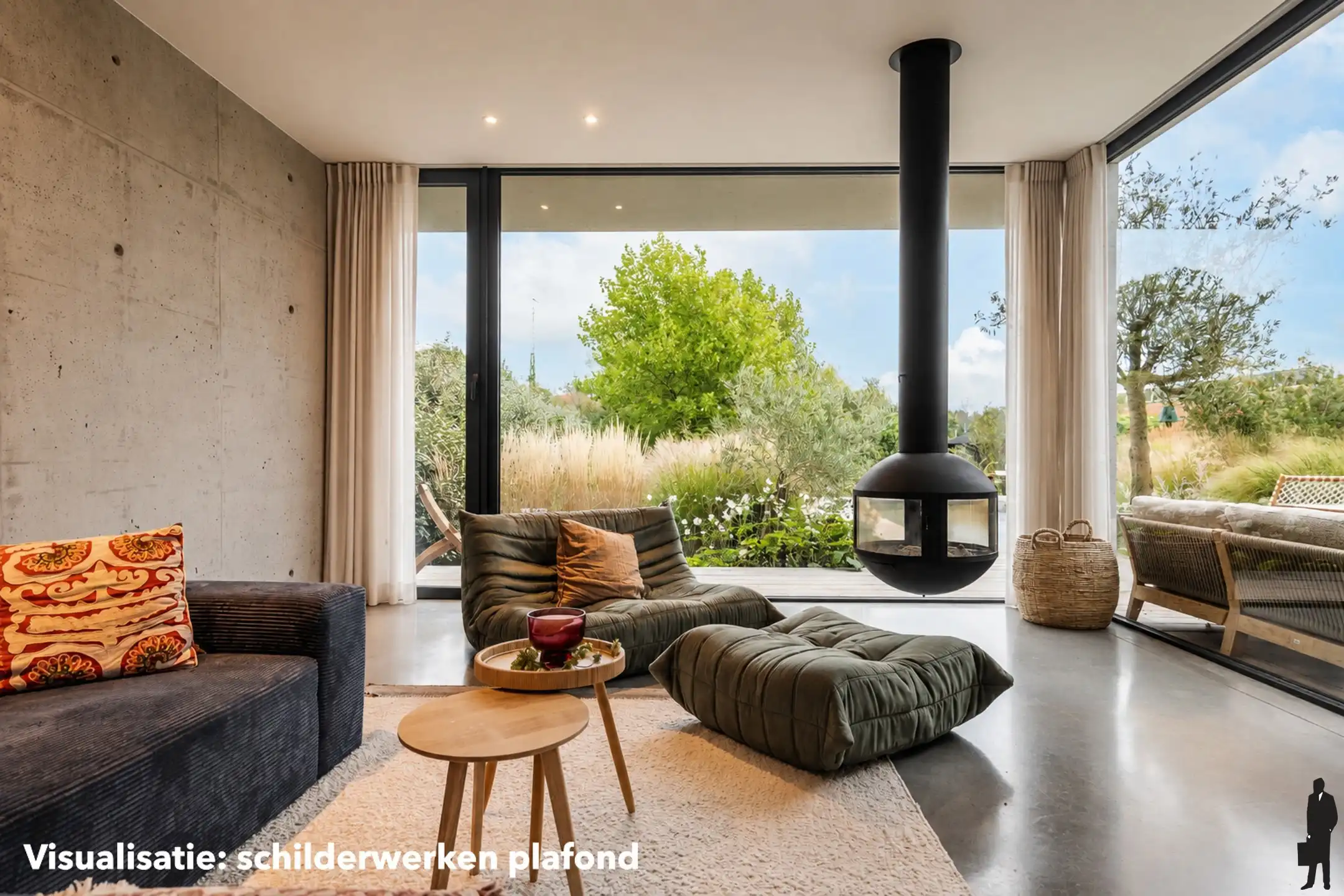 Unieke architectenvilla; af te werken - in groen - op 20 are foto 4