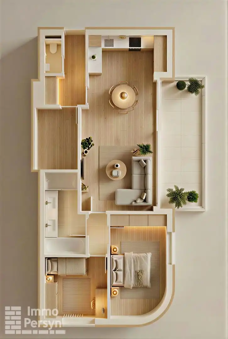 Nieuwbouw 2 slpk app met terras van 15m² met 6% BTW mogl foto {{pictureIndex}}