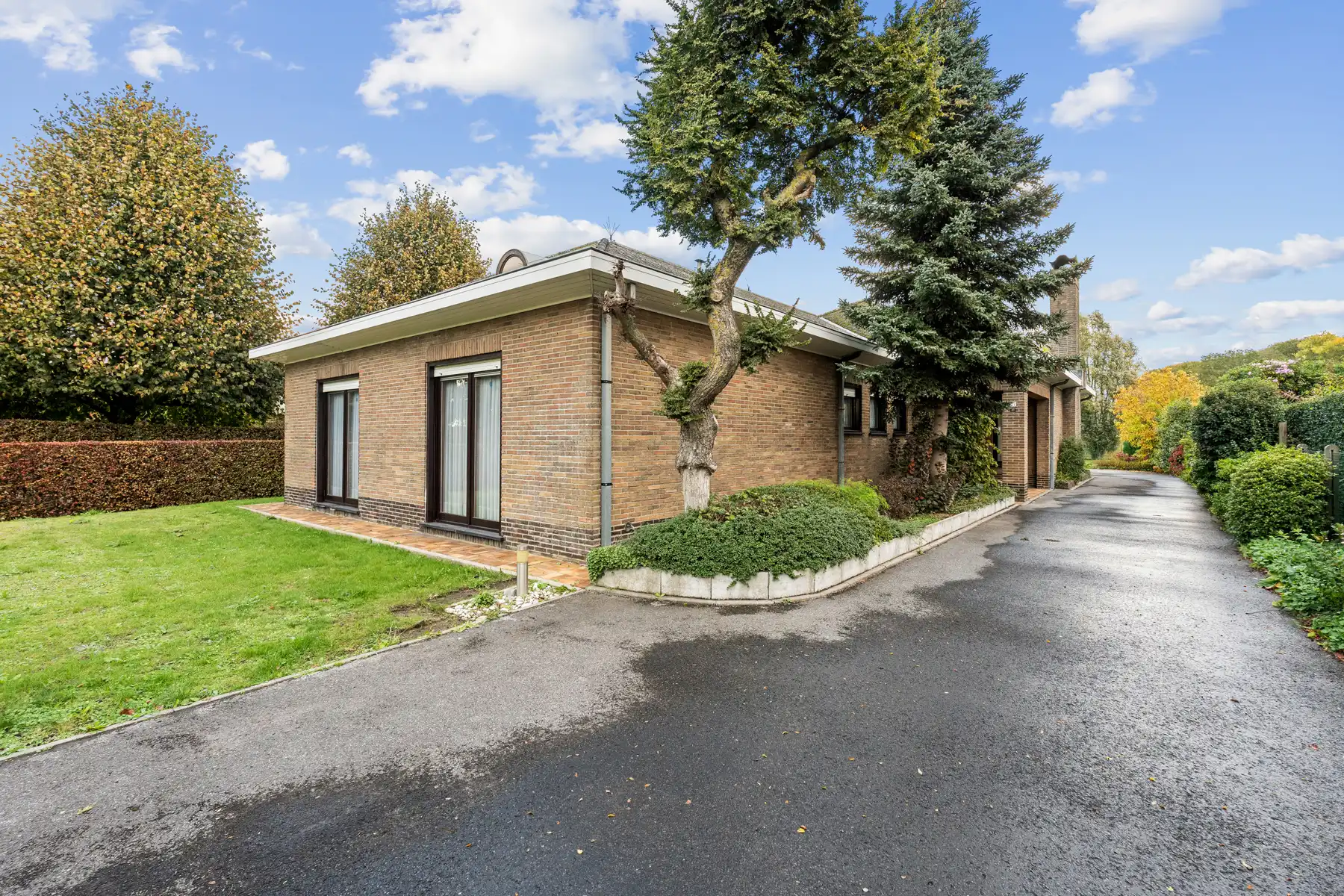 Hoofdfoto van de publicatie: Ruime gelijkvloerse villa aan Ter Borcht op 1.954 m²