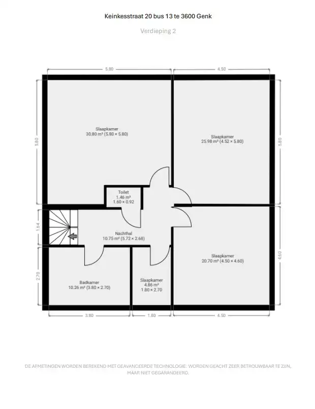 UITZONDERLIJK RUIM DUPLEX APPARTEMENT (H.O.B) foto 14
