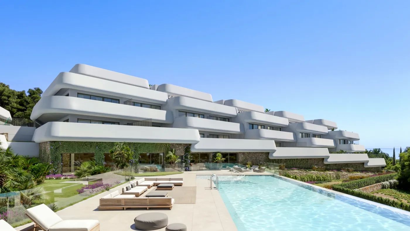 Mediterrane droomplek nabij zee en golf – exclusieve appartementen in Casares foto {{pictureIndex}}