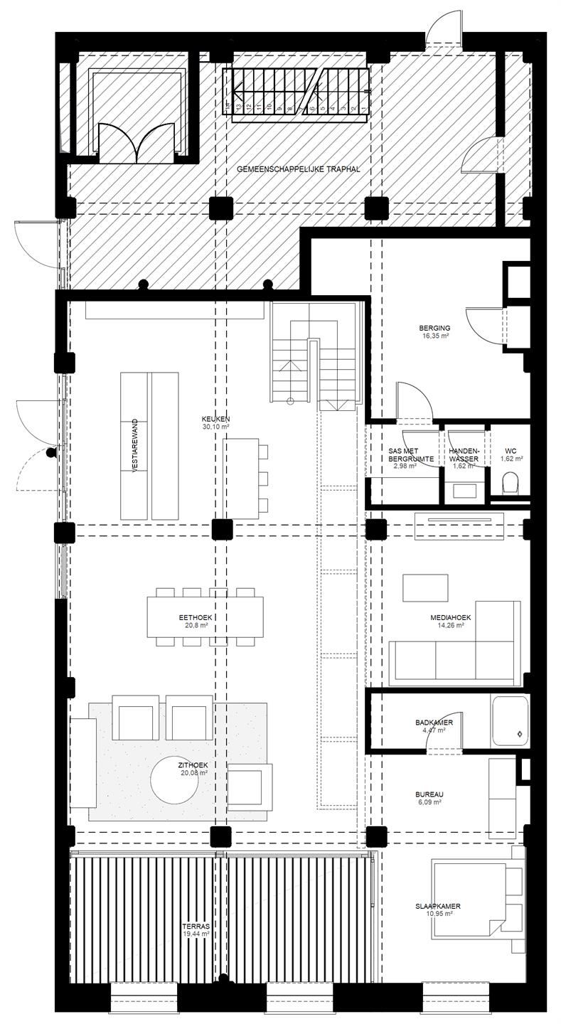 RIANTE GELIJKVLOERSE LOFT 260m² foto 23