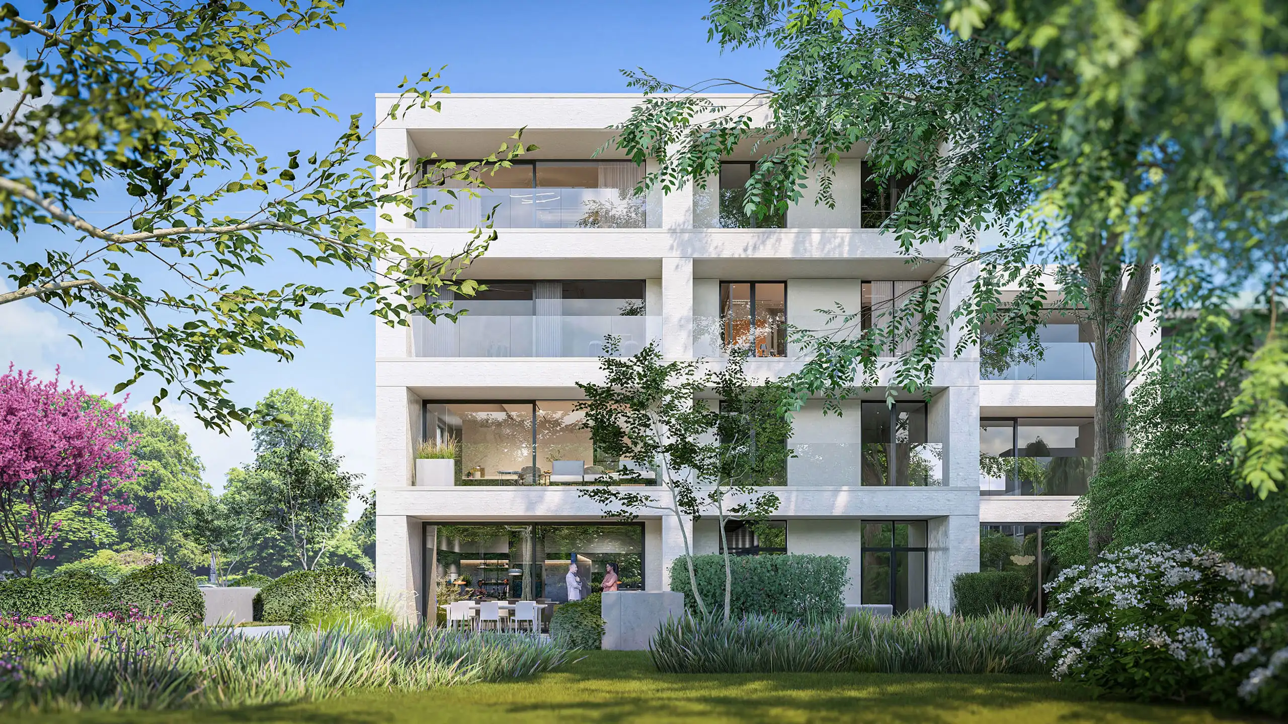 Luxe nieuwbouw 2 slpk met 2 terrassen incl autostaanplaats foto {{pictureIndex}}