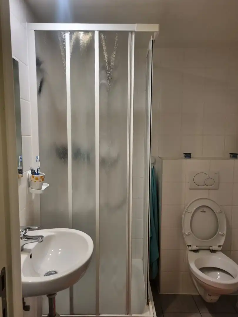 Stijlvolle studio met open leefruimte en aparte slaaphoek foto 5