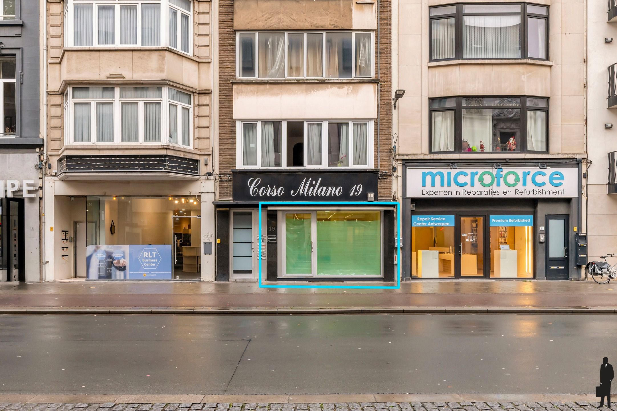 Lichtrijk commercieel gelijkvloers op toplocatie. foto {{pictureIndex}}