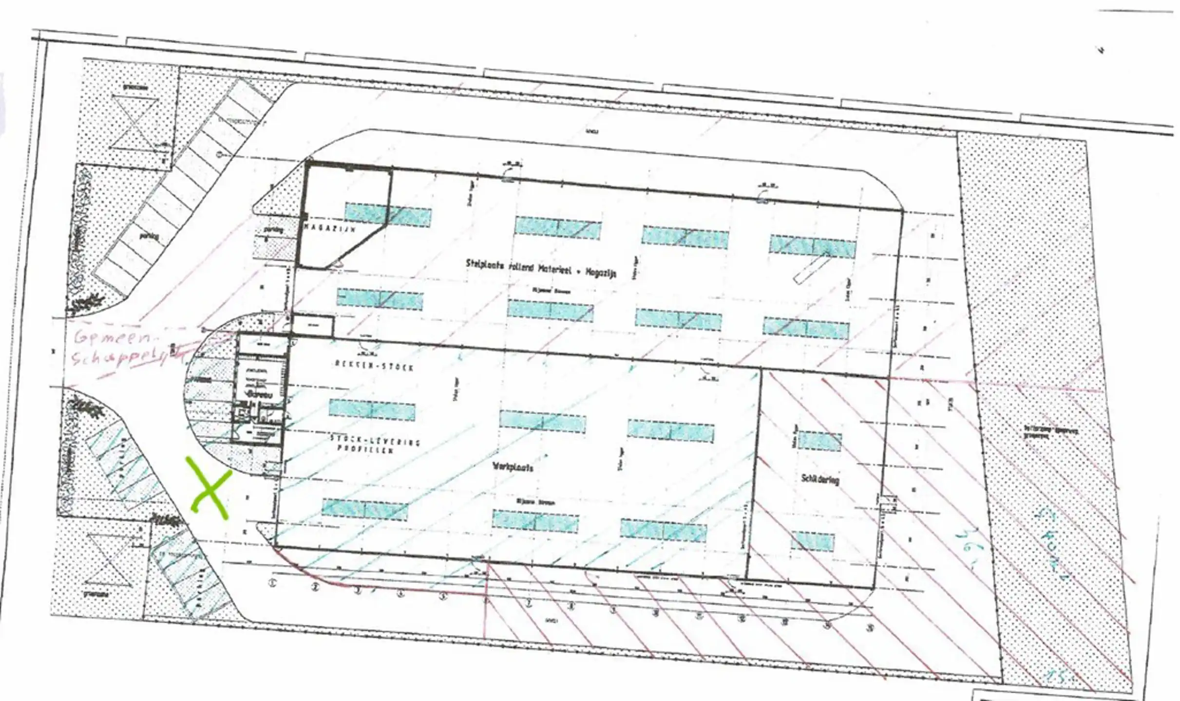 Magazijn 1.375m², hoogte 8m en kantoor 290m² en parking 9 pl foto 7