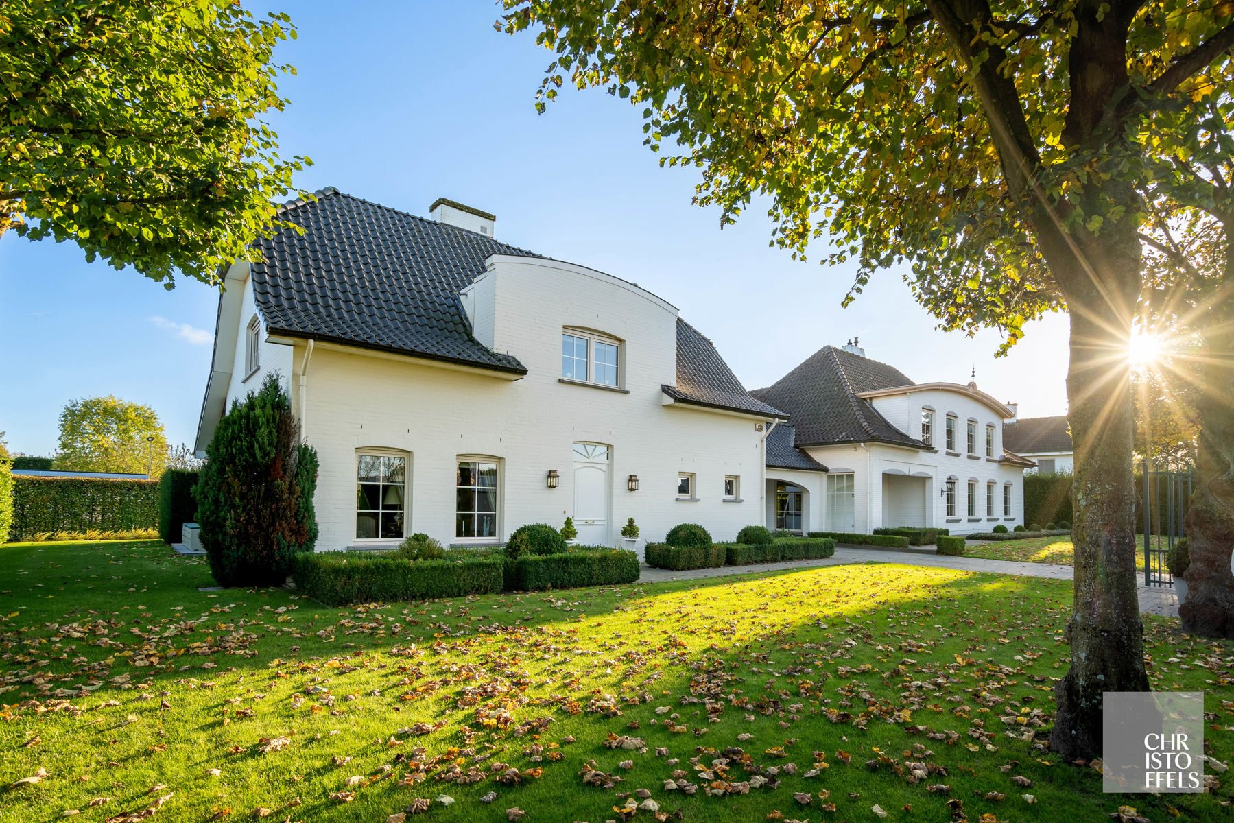 Hoofdfoto van de publicatie: Eigentijdse villa (428m²) met zwembad en 2de woning (187m²) op perceel van 36a43ca. 