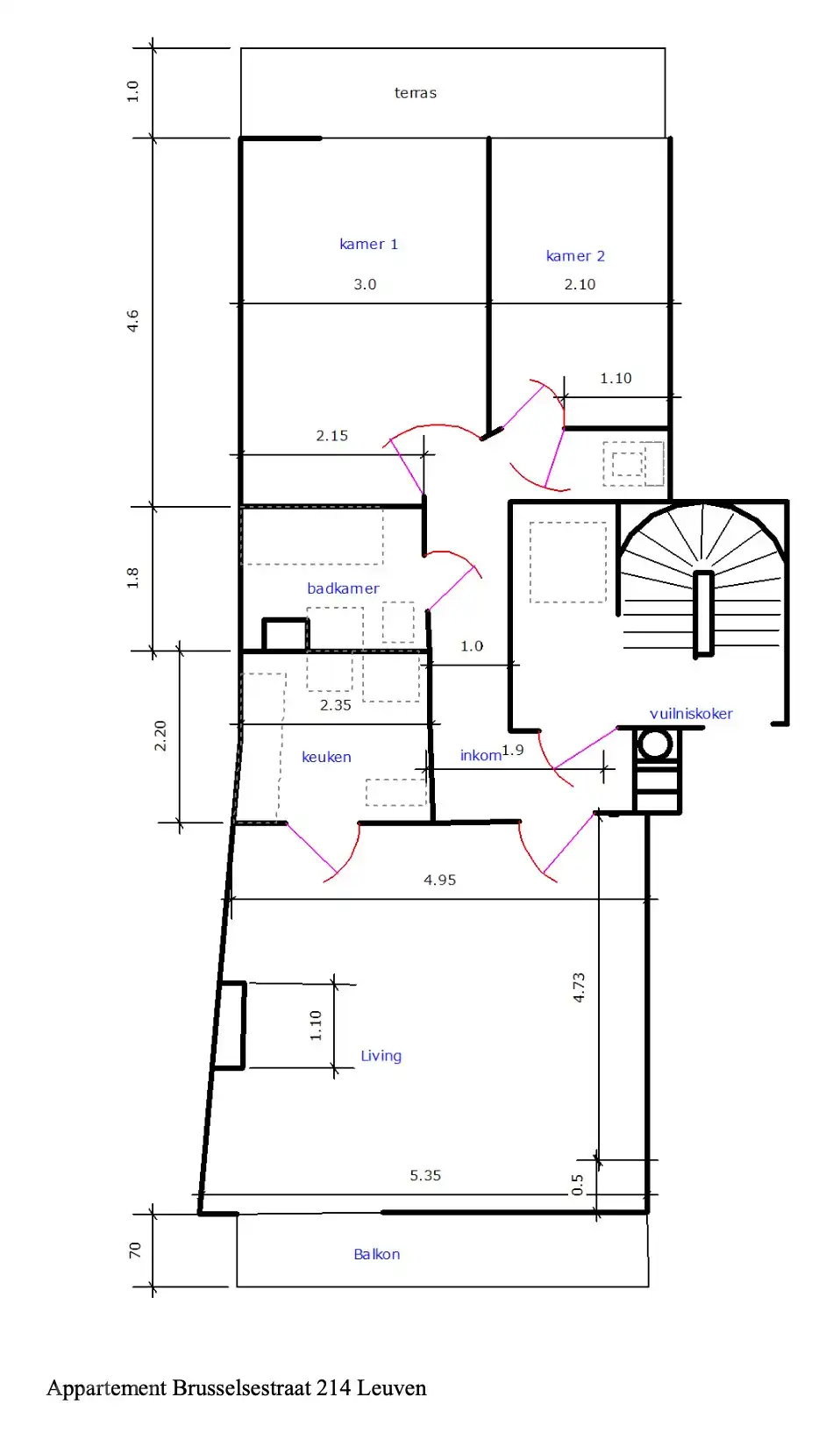 2-slaapkamerappartement met 2 terrassen op gunstige locatie foto 13
