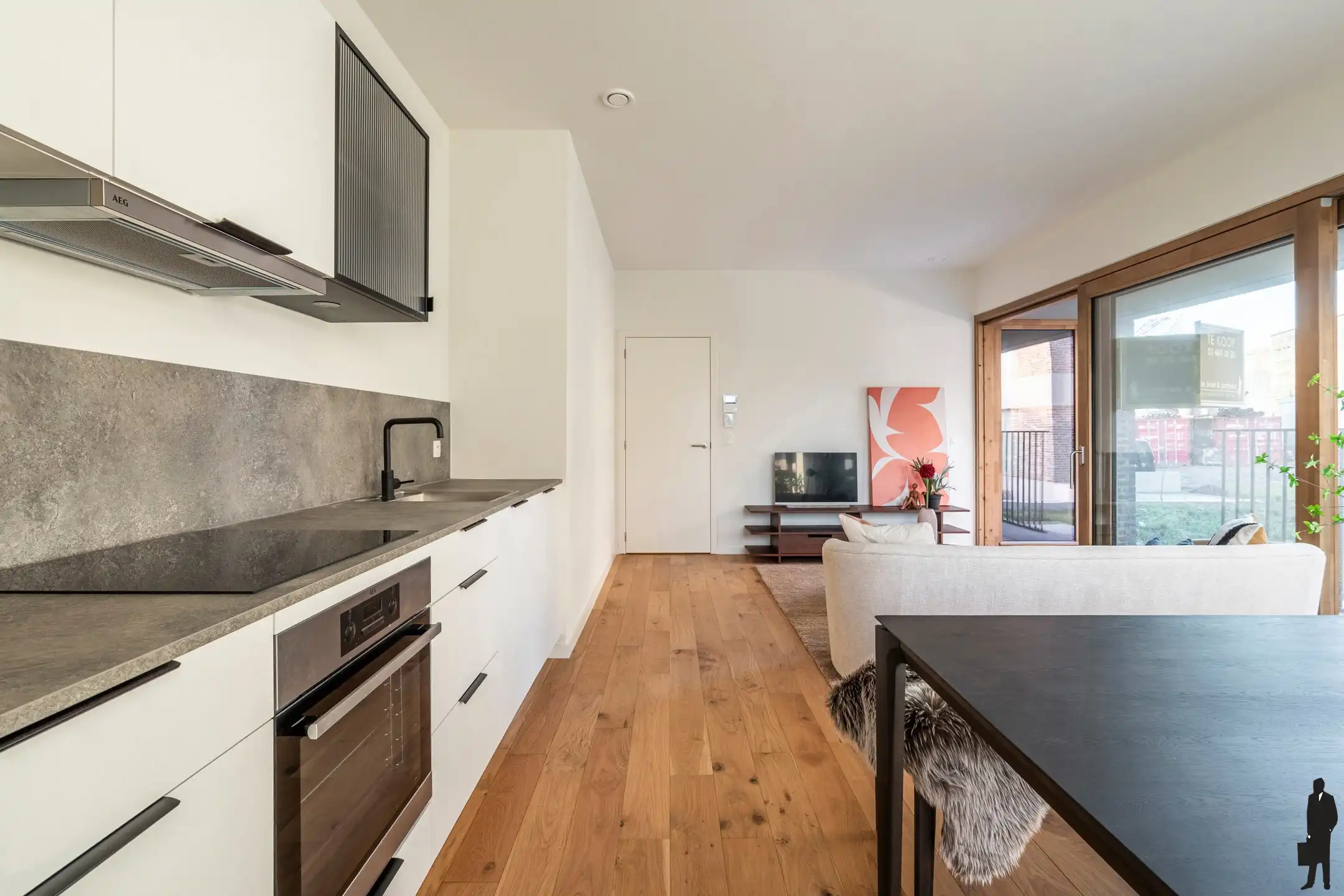 Gelijkvloers app met tuin in prestigieus project in Wilrijk foto 6