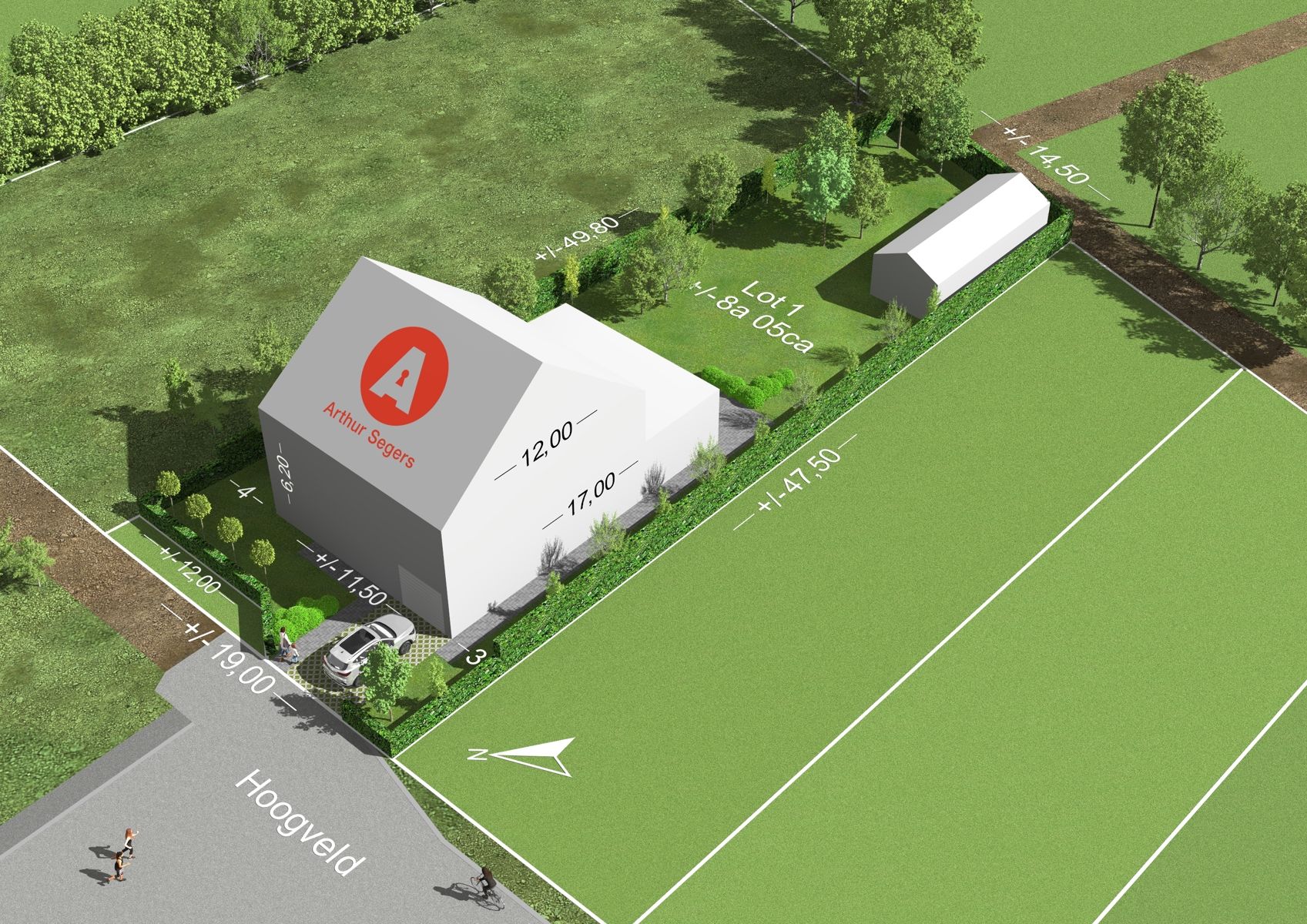 Bouwgrond voor open bebouwing op uiterst rustige ligging foto {{pictureIndex}}