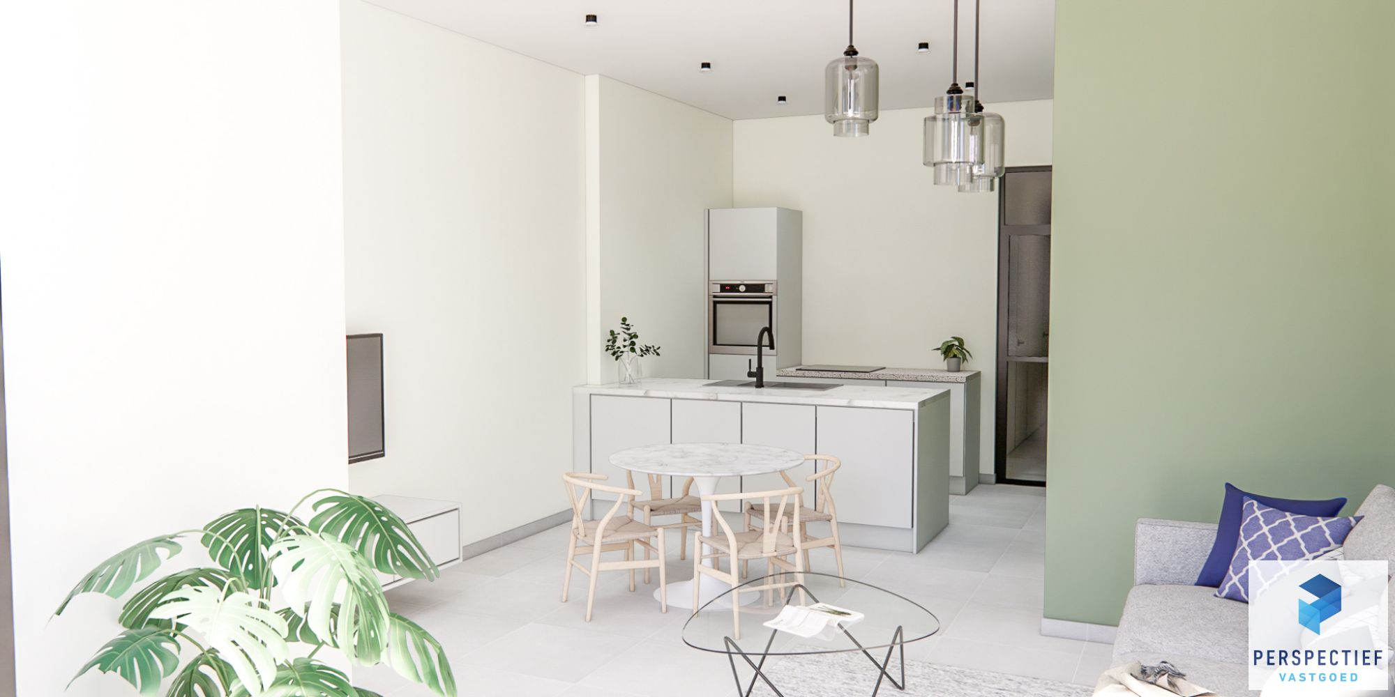 GELIJKVLOERS NIEUWBOUWAPPARTEMENT met STADSTUIN foto 3