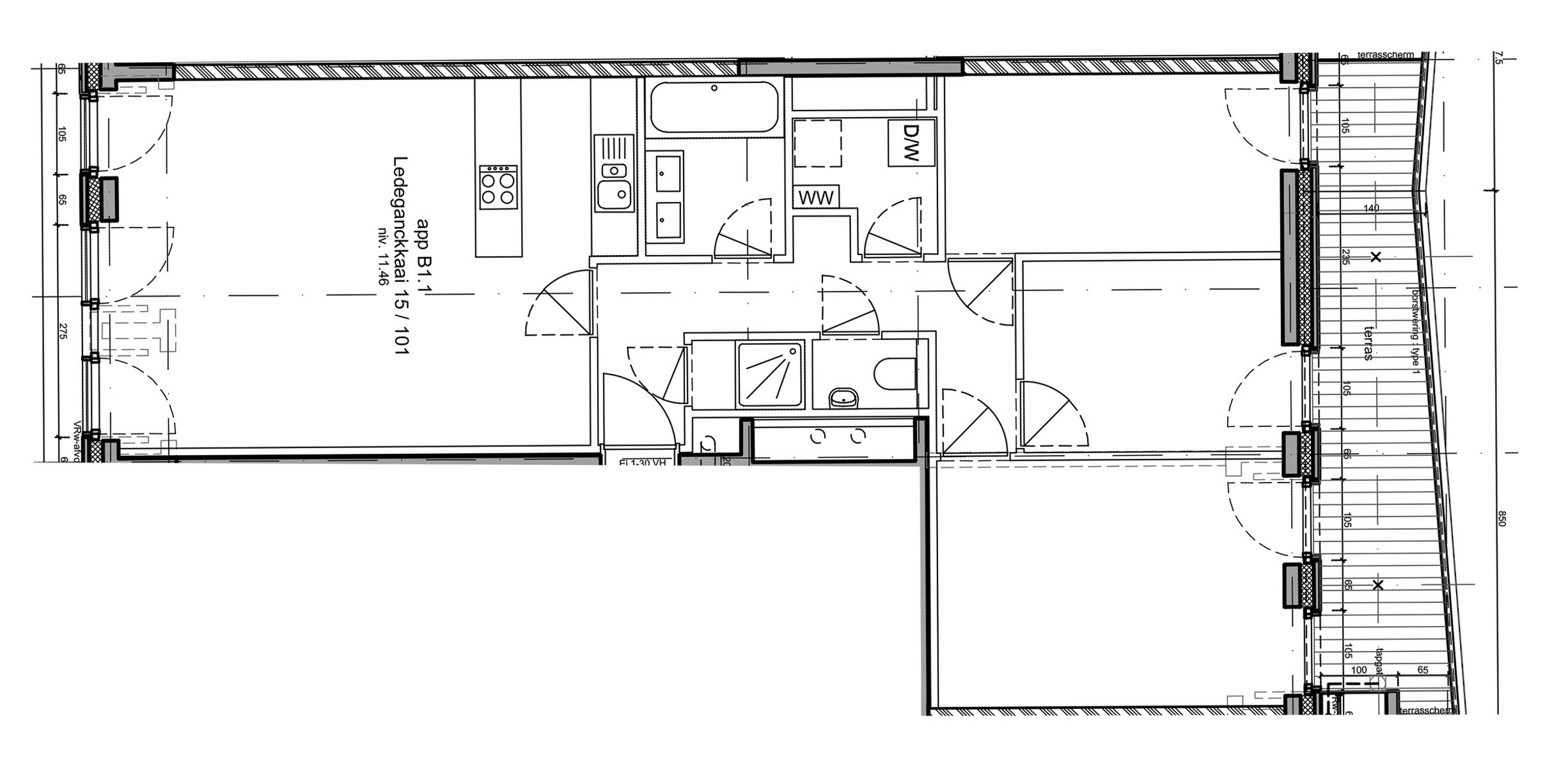 Prachtig 3-slaapkamer appartement met front scheldezicht foto 13