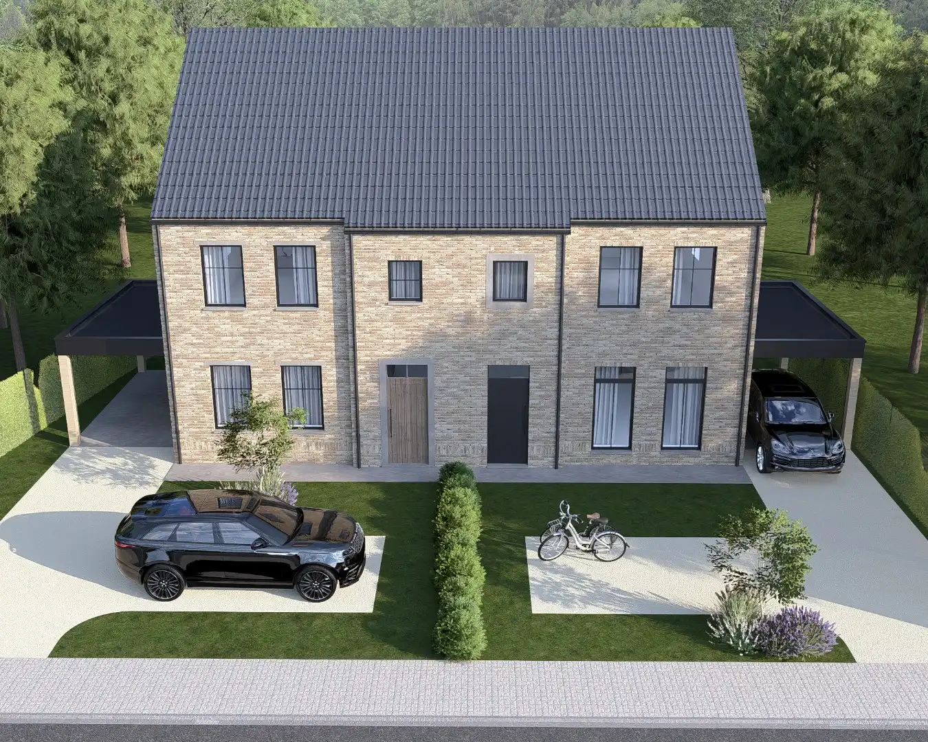 Halfvrijstaande nieuwbouwwoning gelegen op een perceel van 3a23ca op een gunstige locatie nabij het centrum van Bree!  foto 5