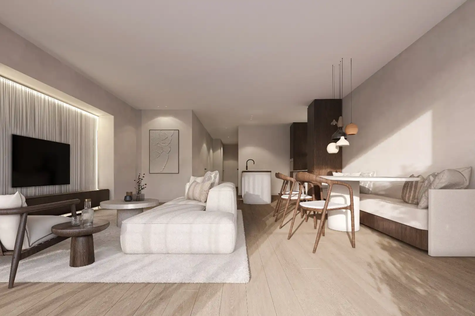 Nieuwbouw appartement gelegen aan de Dumortierlaan, grenzend aan het Yzerpark met achteraan een open zicht op het park en het Zoute. foto 7